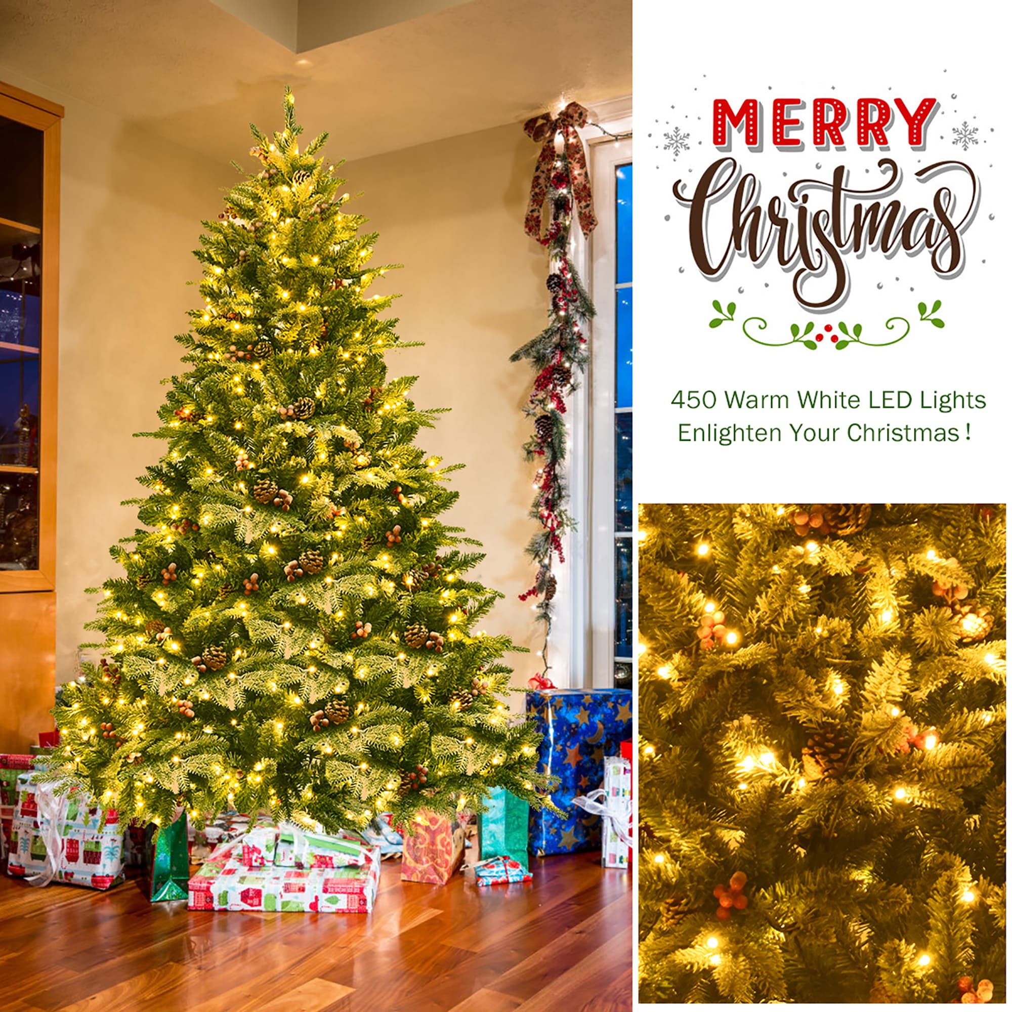 Costway CM22836US Artificial-Christmas-Trees - View #4