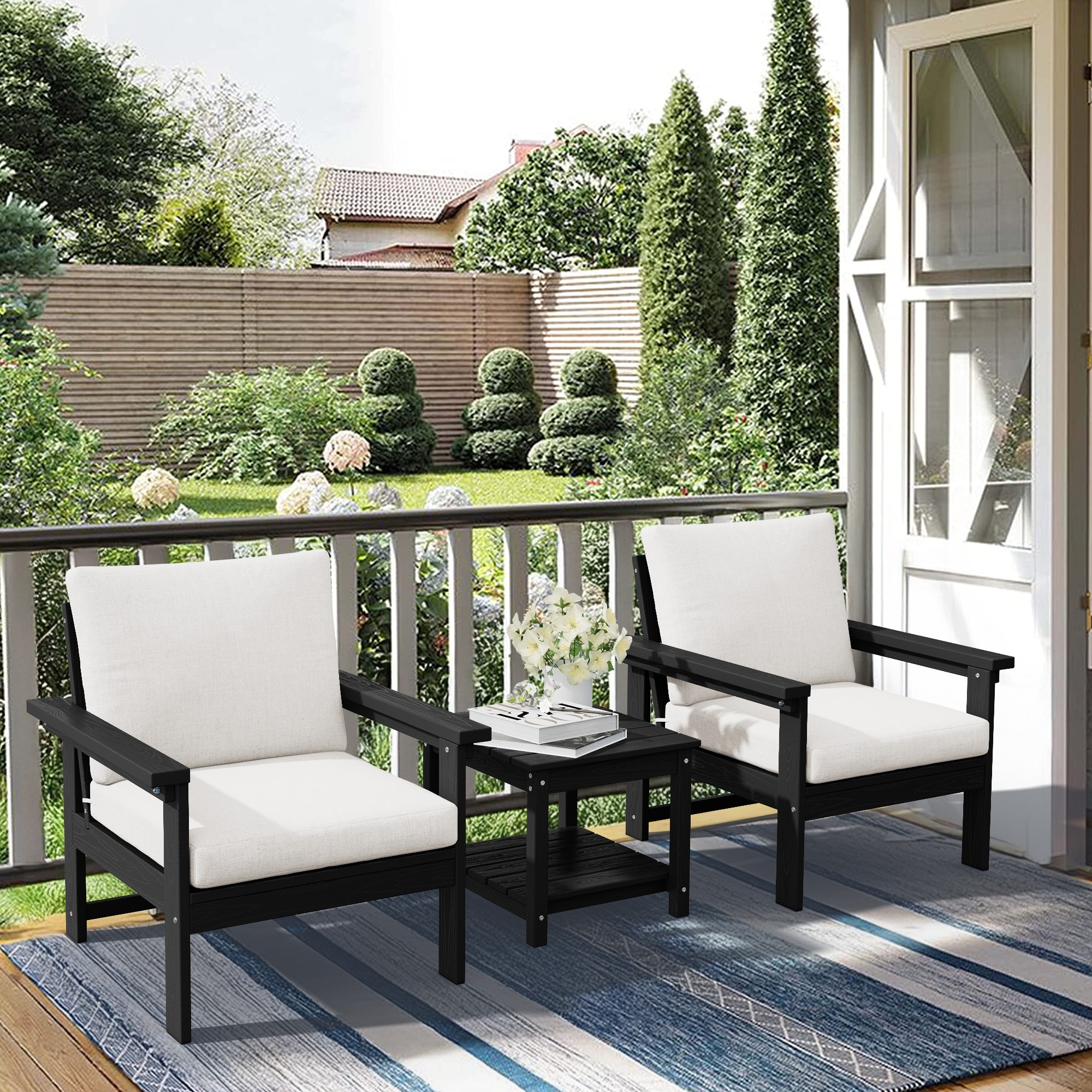 JEAREY PEZHSF03-BJ-BK Patio-Conversation-Sets - View #2