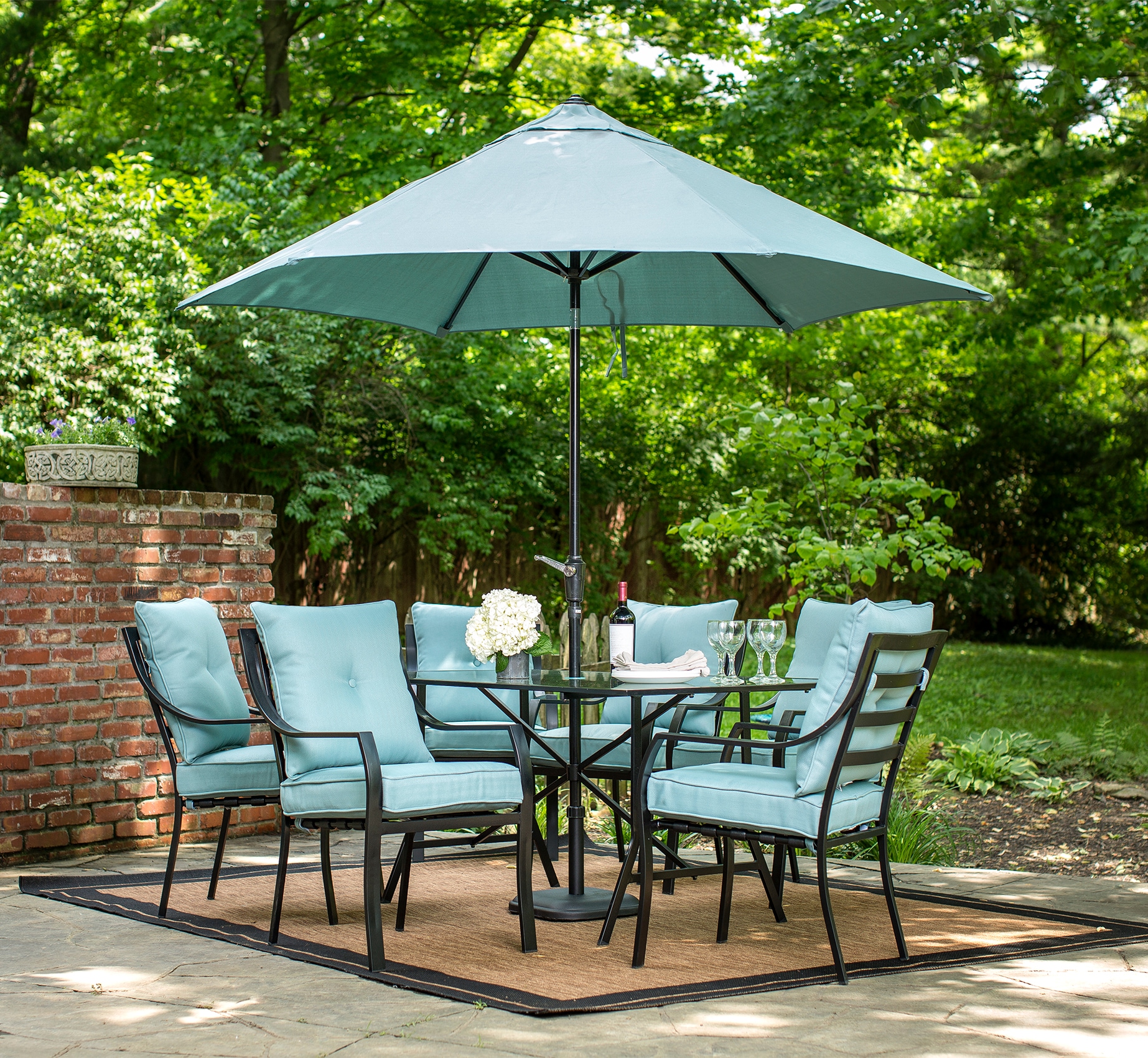 Hanover LAV6PCCUSH-BLU Patio-Furniture-Cushions - View #4