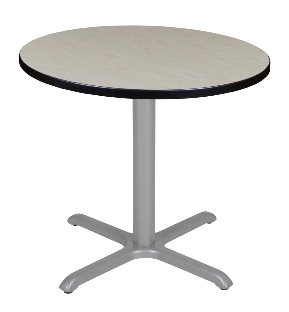 Regency TVX30RNDPLGY Breakroom Off-White 4-Person Training Table (30-in W x 29-in H)