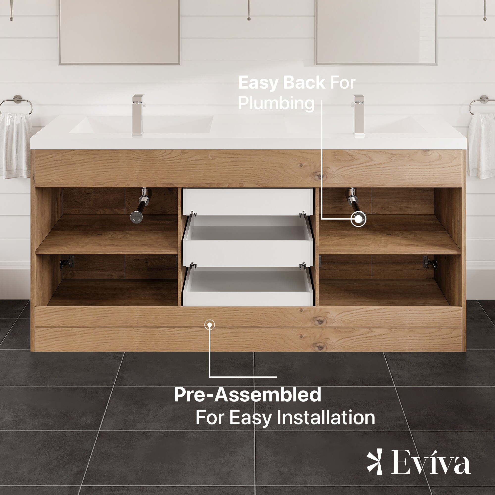 Eviva EVVN1700-8-72NOK Bath-Vanity-Combo - View #6
