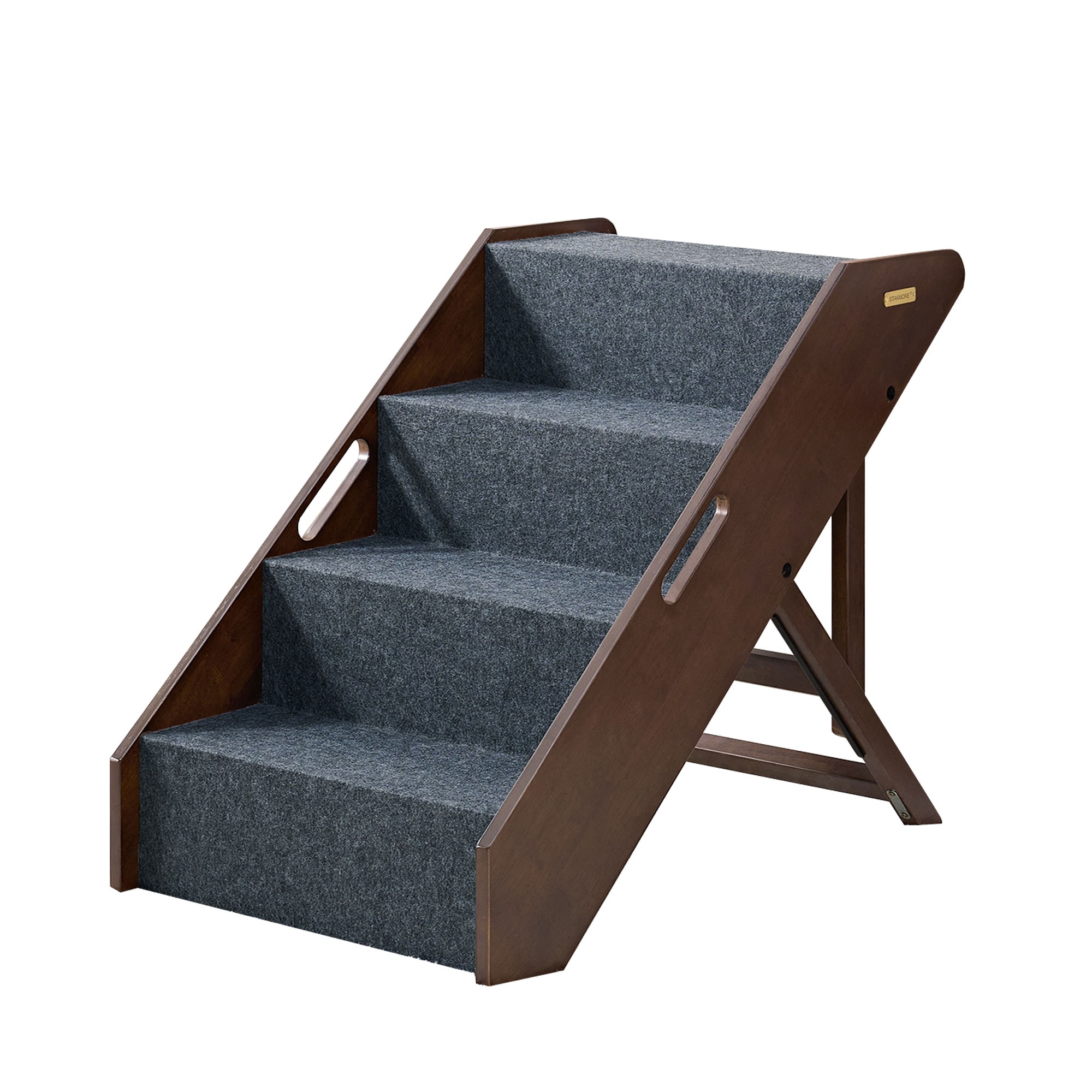 Meco Corporation 403407 Foldable Gray Wood Steps
