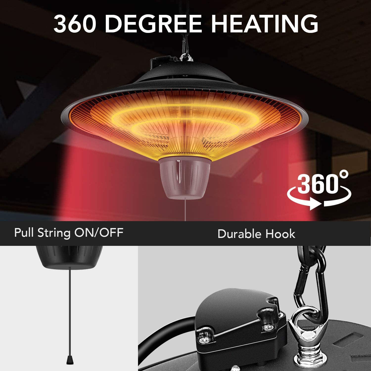 Afoxsos LWMX105 Patio-Heater-Mounts - View #6