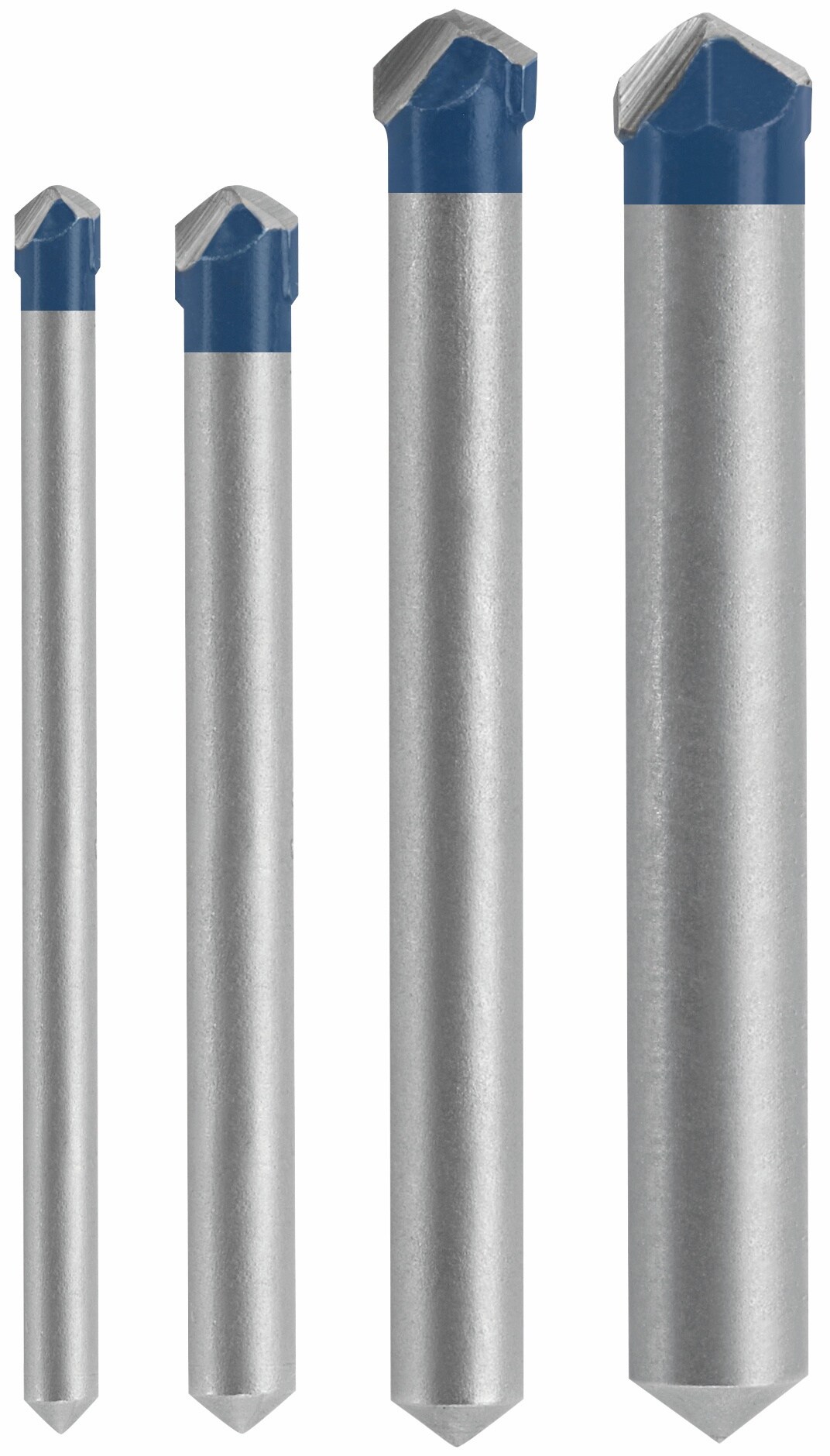 Bosch Natural Stone Tile 4-Piece x High-speed Steel Masonry Drill Bit Set for Rotary Drill