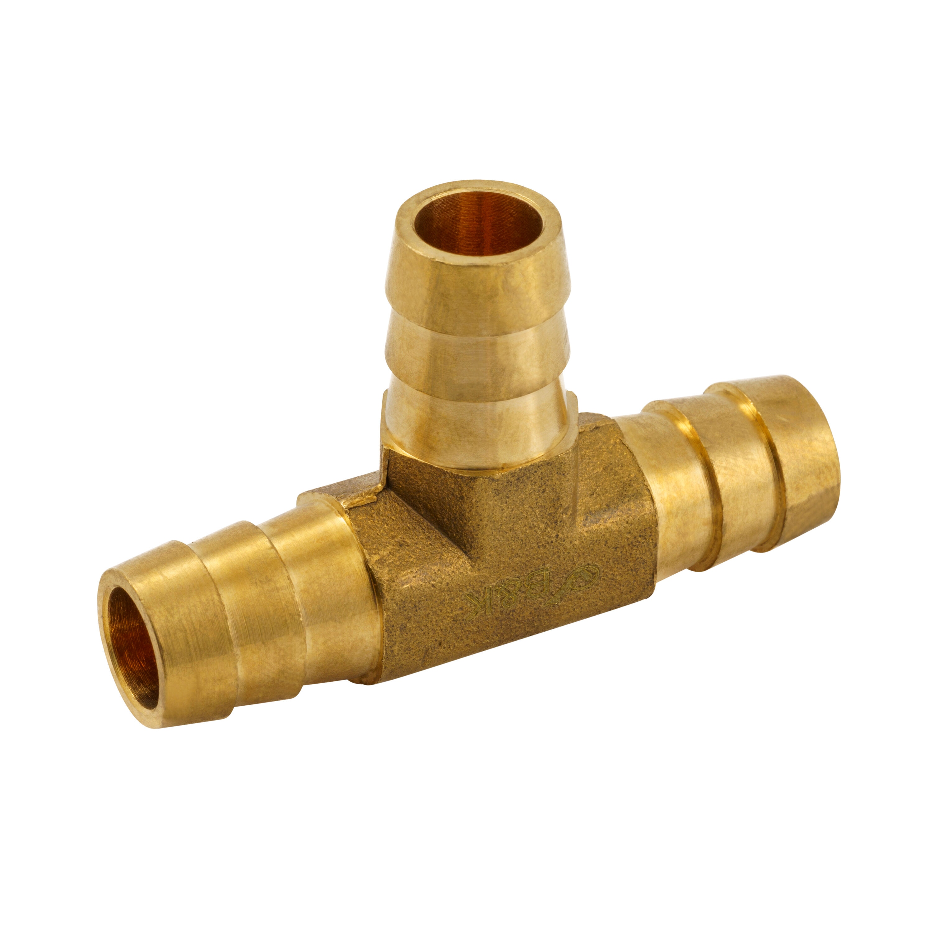Pysrych Brass Hose Barb Fitting Reducing Tee 1/2 Barbed x 1/4