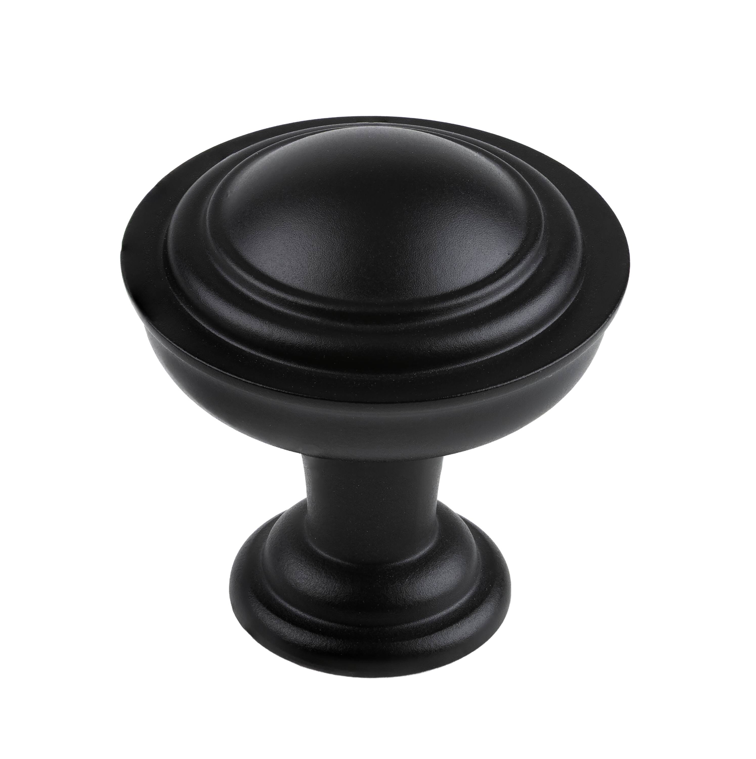 Harper Hayes Emiko 1-1/4-in Matte Black Round Traditional Cabinet Knob