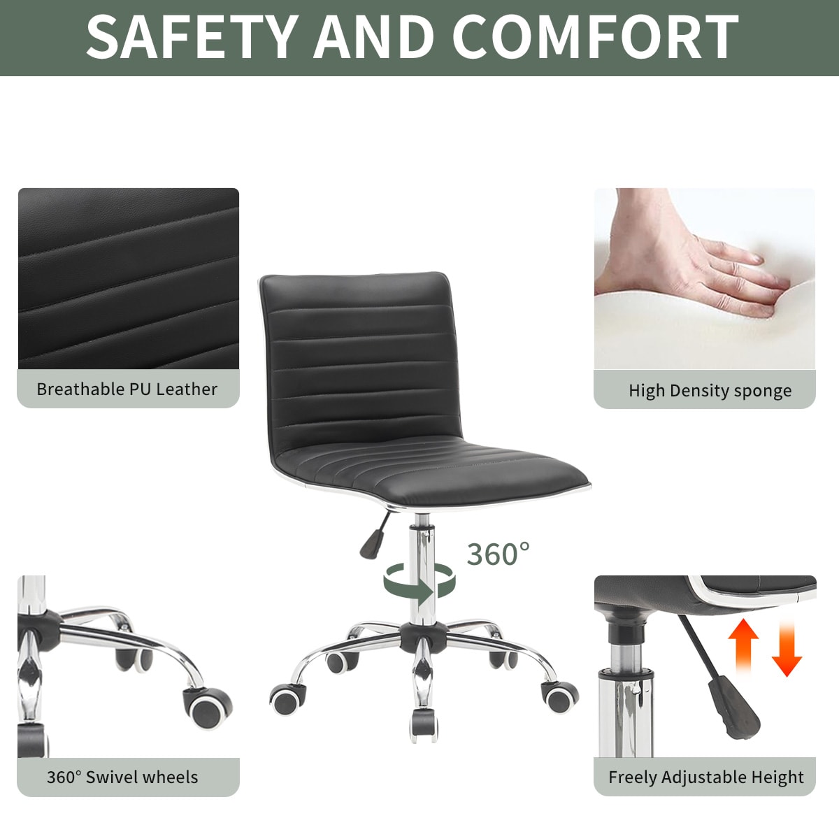 BWE A-9CHAIR-02-B Office-Chairs - View #3
