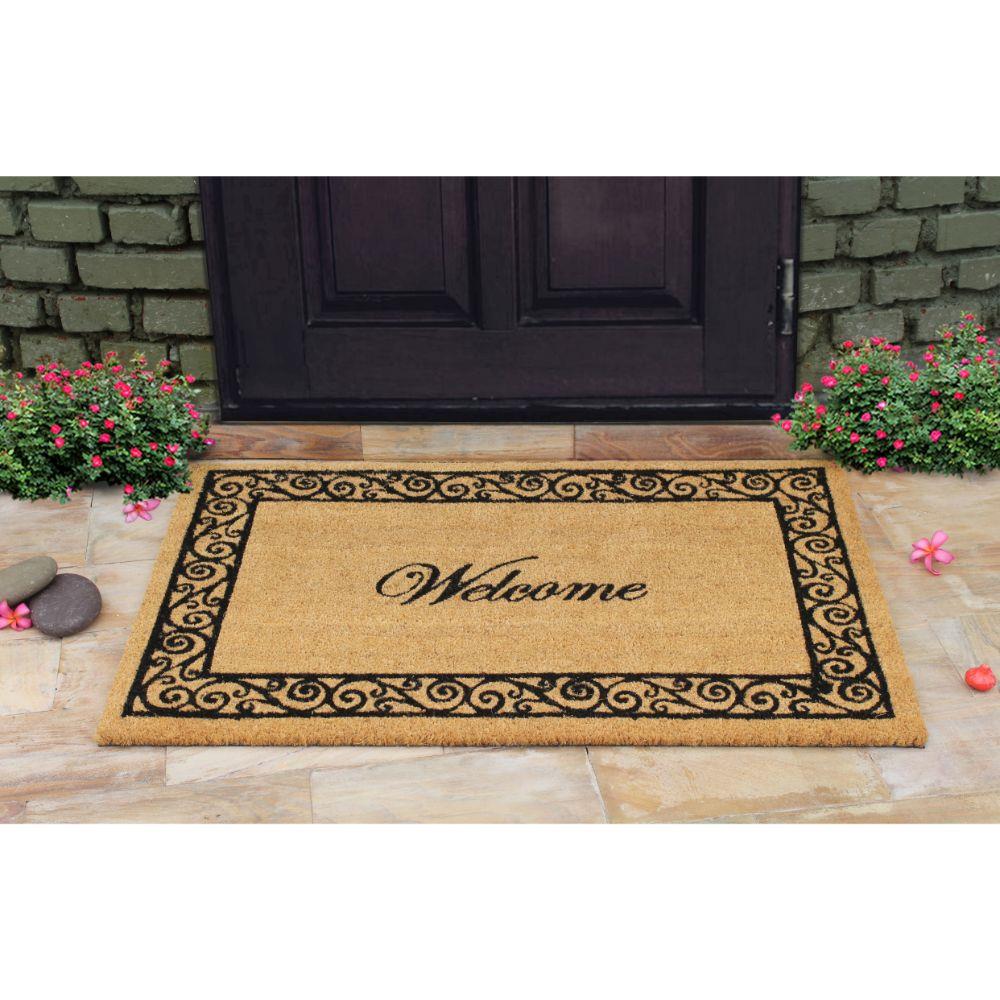 Welcome Border Doormat