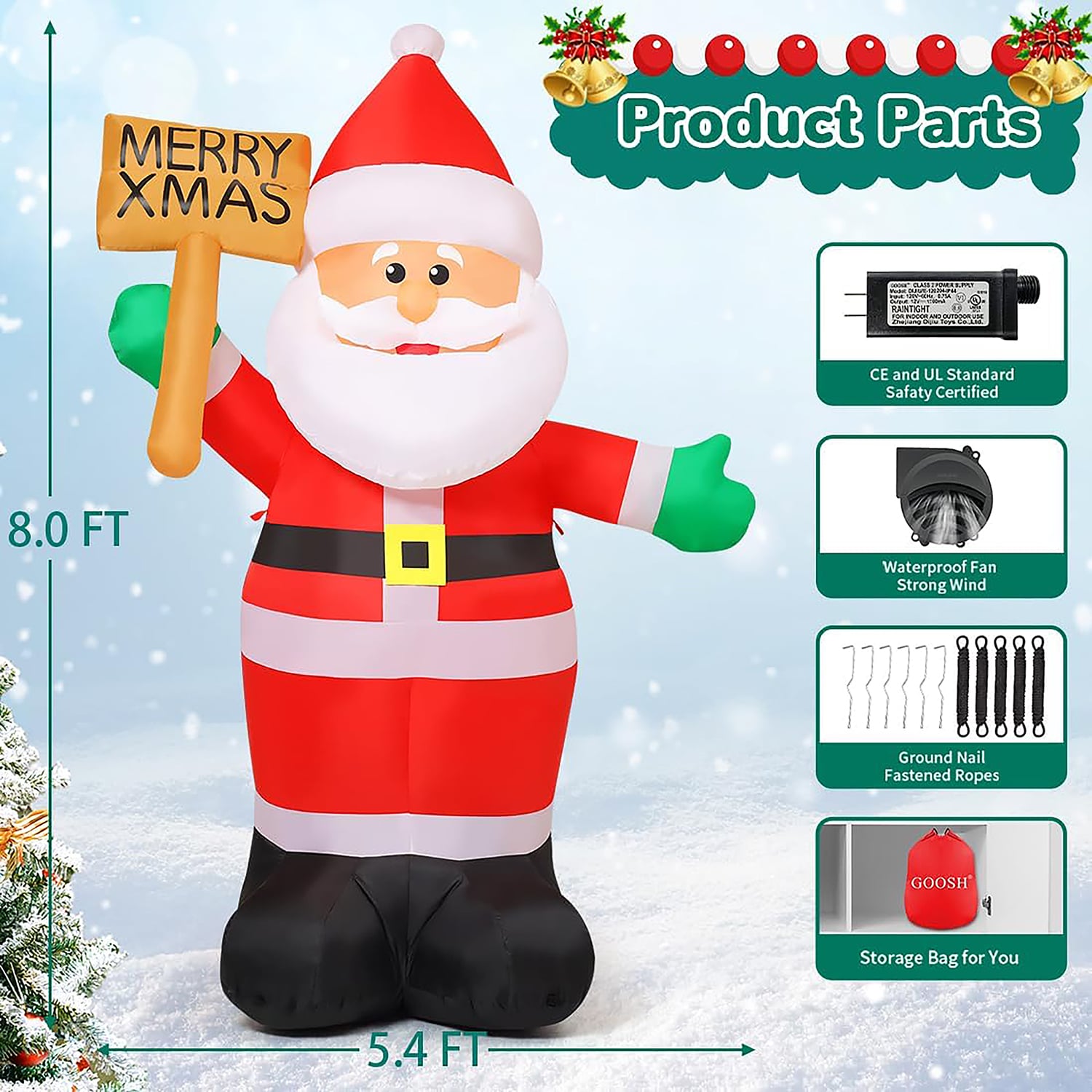 GOOSH DJ-SD-27415 Christmas-Inflatables - View #6