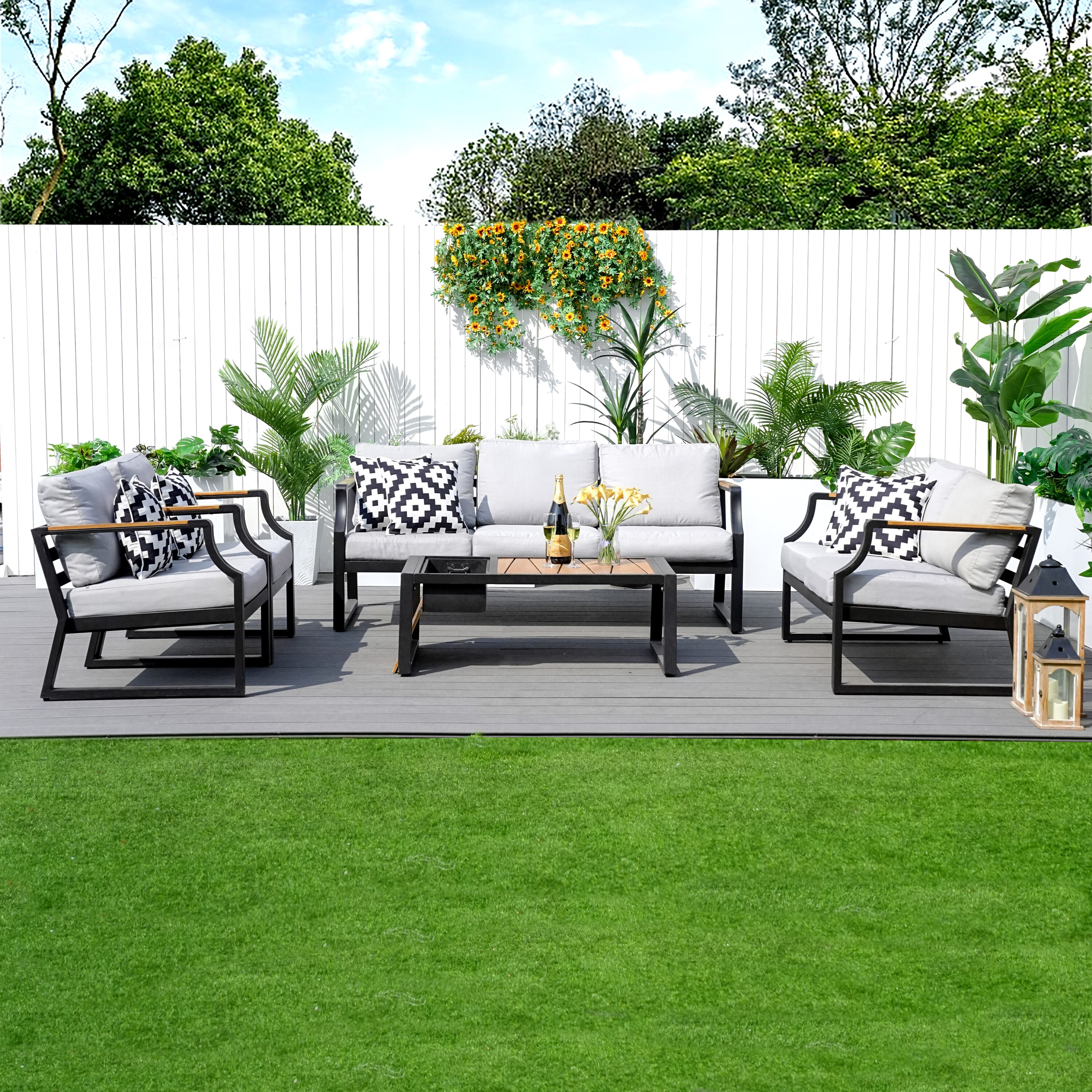 Moda Furnishings MOS-2102-B Patio-Conversation-Sets - View #4