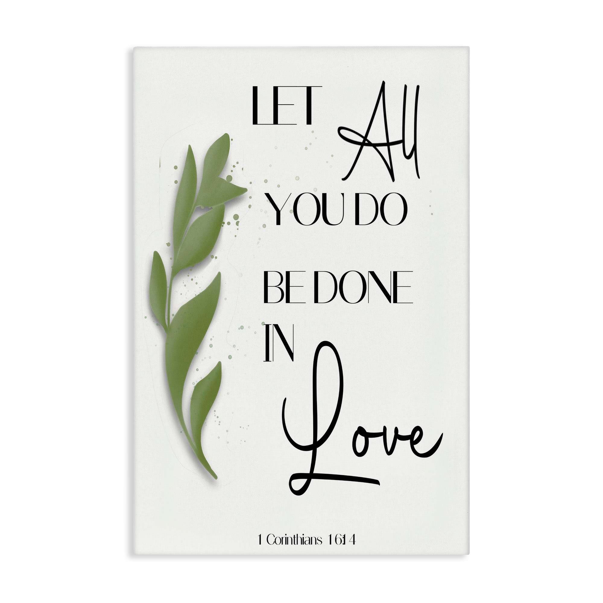 Stupell Industries BS-568-CN-24X36 Done In Love Proverb Canvas Wall Art By Amber Clarkson 24 x 36