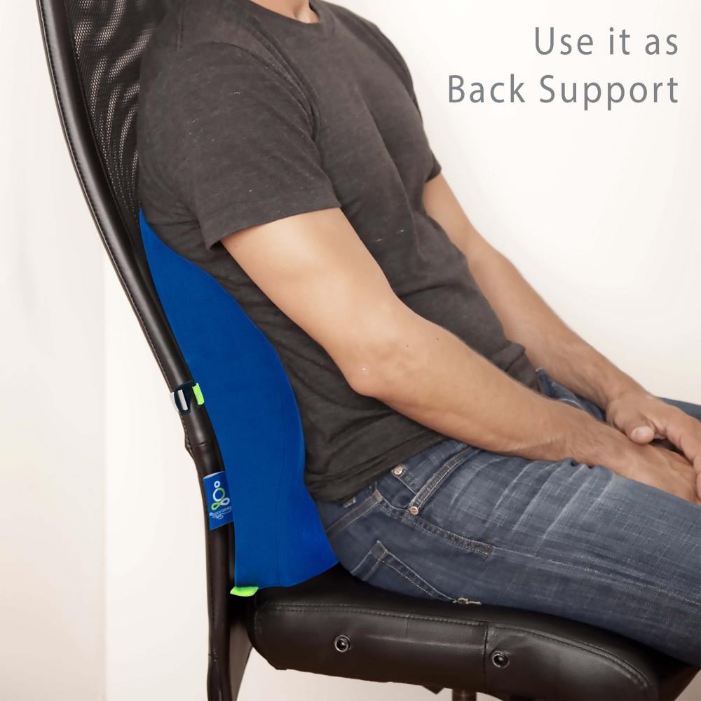 Carex Contour Pillow Office Chair Back Support - Lumbar Support Pillow - Back  Cushion, Lower Back Pillow and