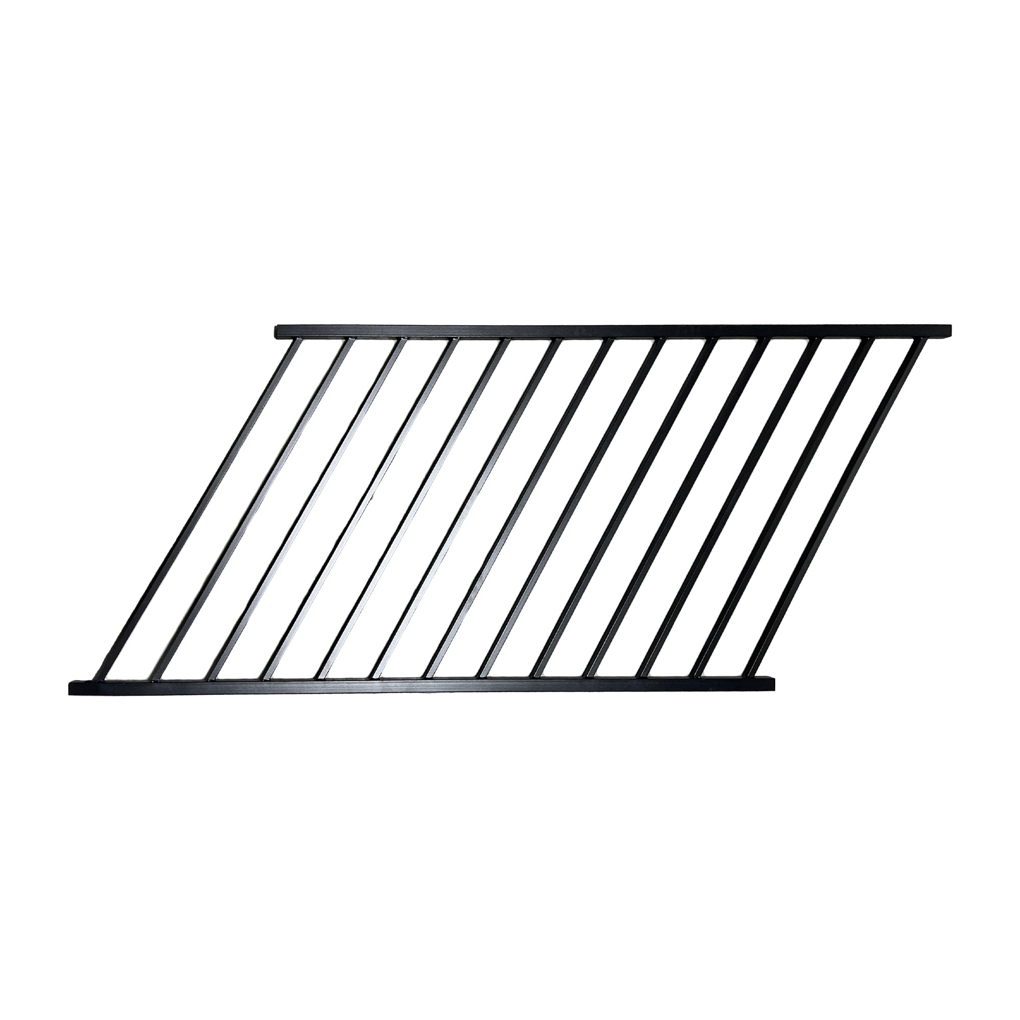 Nuvo Iron DSR3470-STB Ready Rail 6-Feet x 36-Inches textured black powder-coated Steel Deck Rail Kit