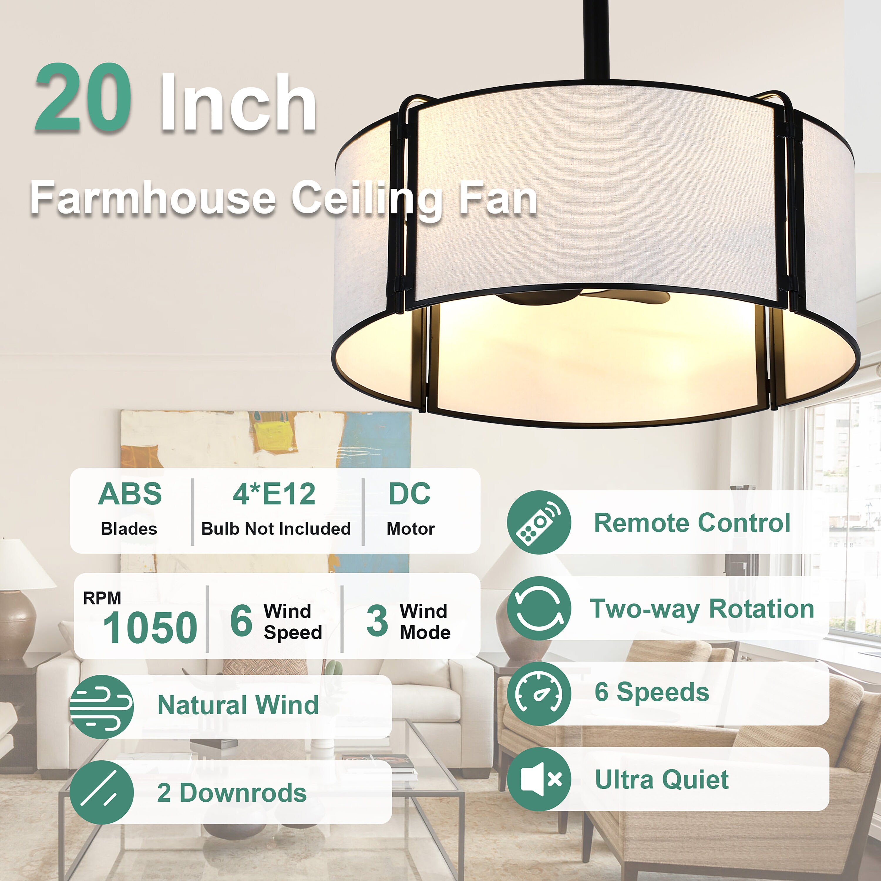 Cusp Barn CS25DC2034B Ceiling-Fans - View #6