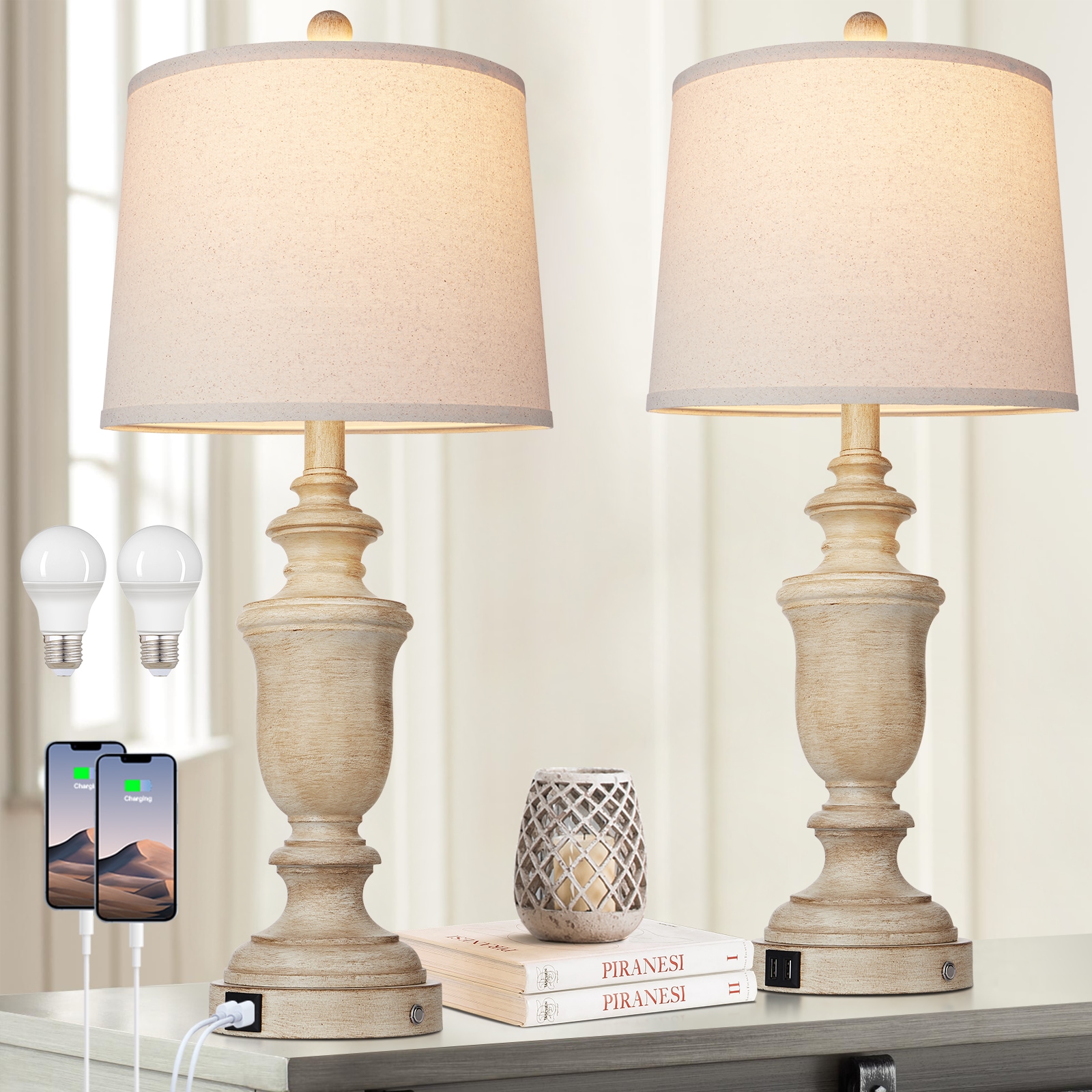 UrFurnishings TD-218 Table-Lamps - View #3