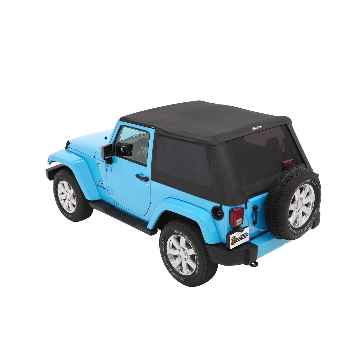Bestop Trektop Soft Top Black Twill For 07-17 Jeep Wrangler 56852-17