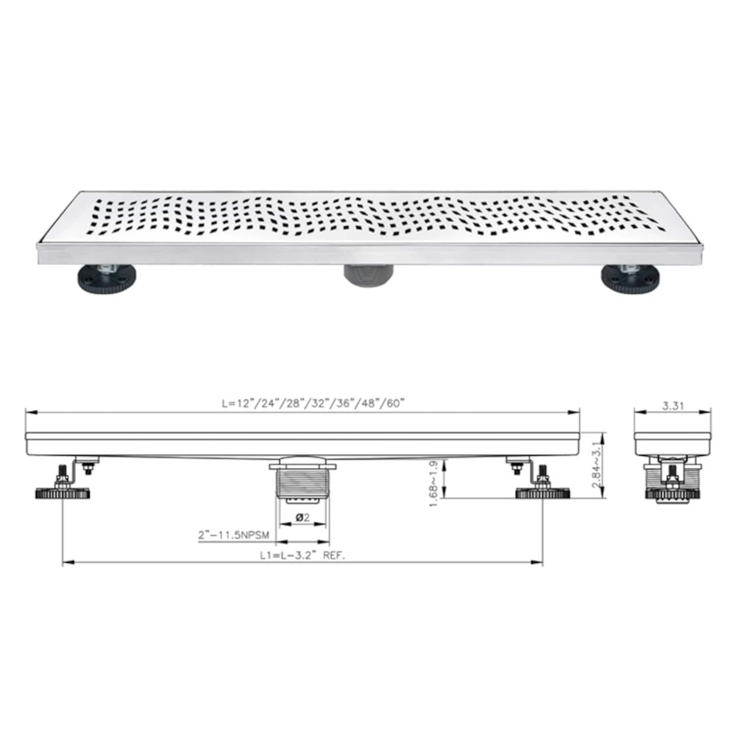ELEGANTE DRAIN COLLECTION KD01A102-48 Drains-Flanges - View #16