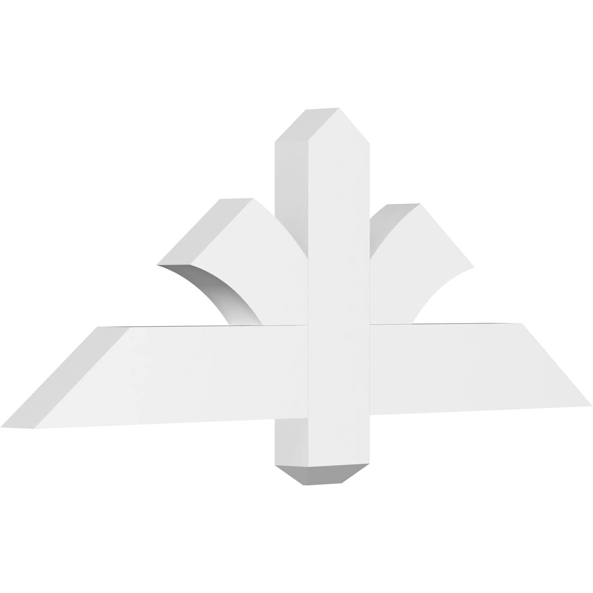 Ekena Millwork GBP036X14X0204RED00 Redmond White PVC Gable bracket