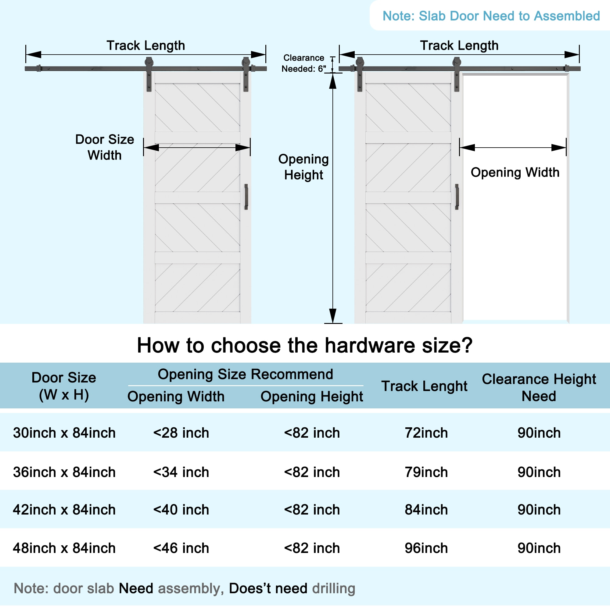JUJUBON IN-BDWT-4L-36 Barn-Doors - View #7