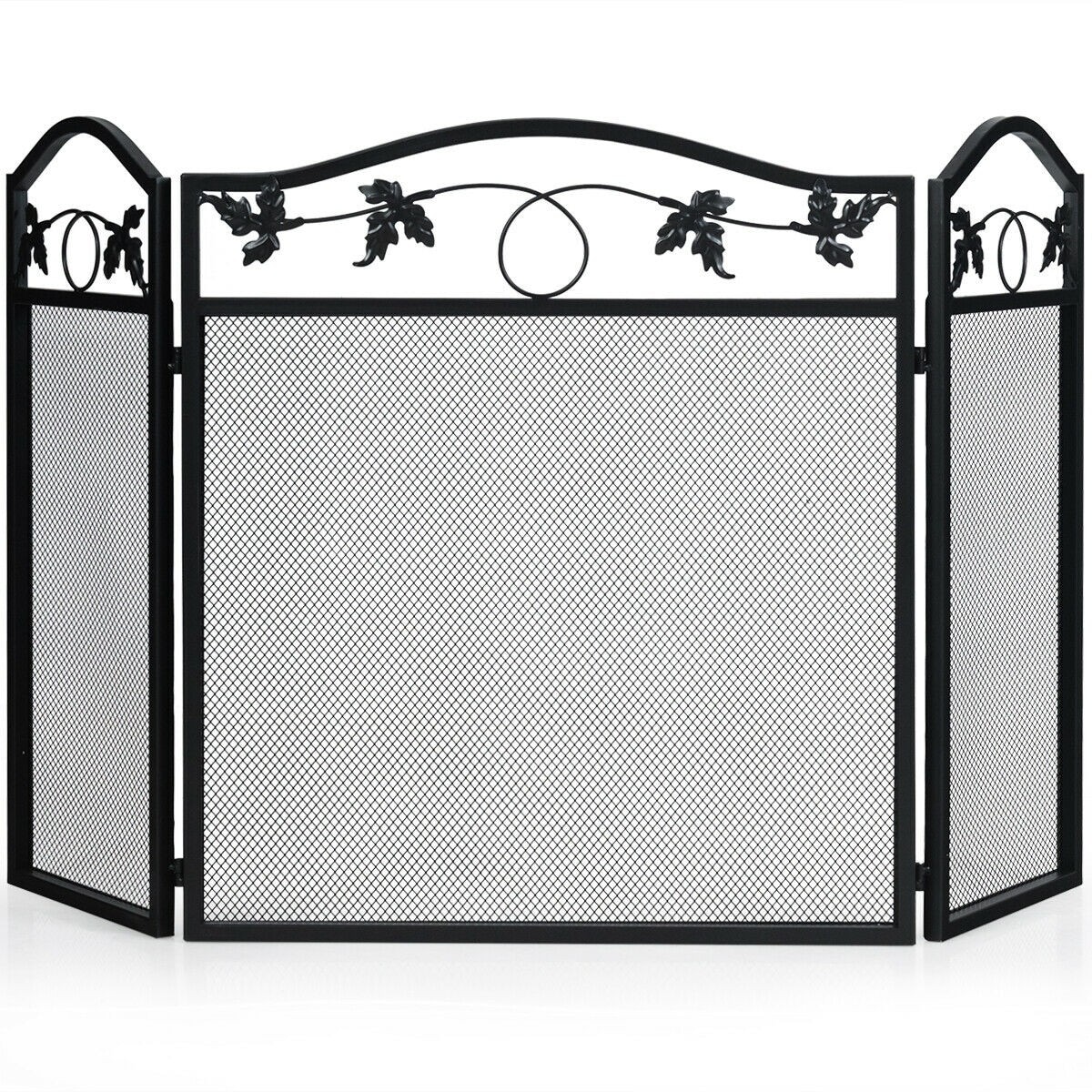 CASAINC WF-HW65642 Black Steel Fireplace insulation