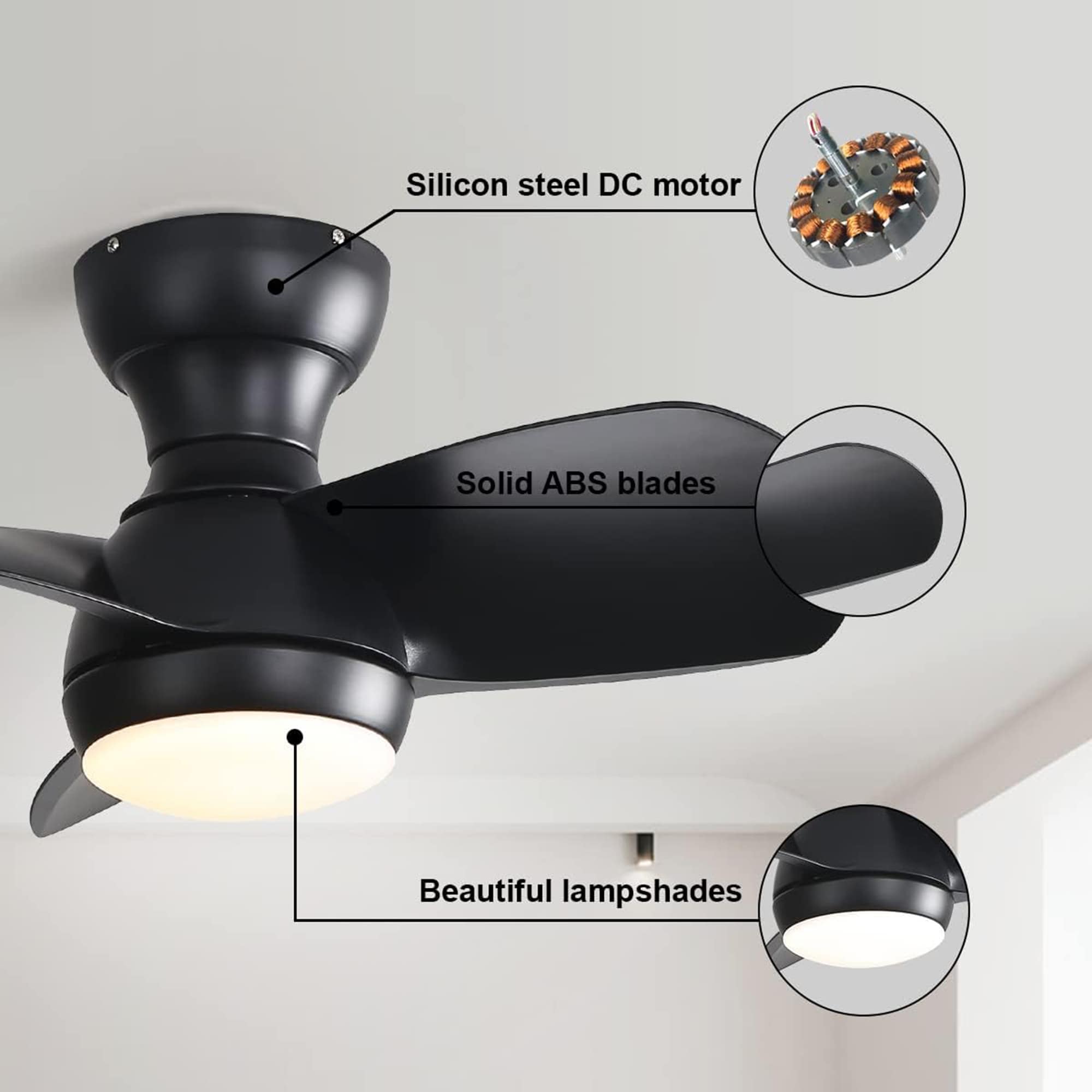 SINOFURN SYD130010BK Ceiling-Fans - View #3