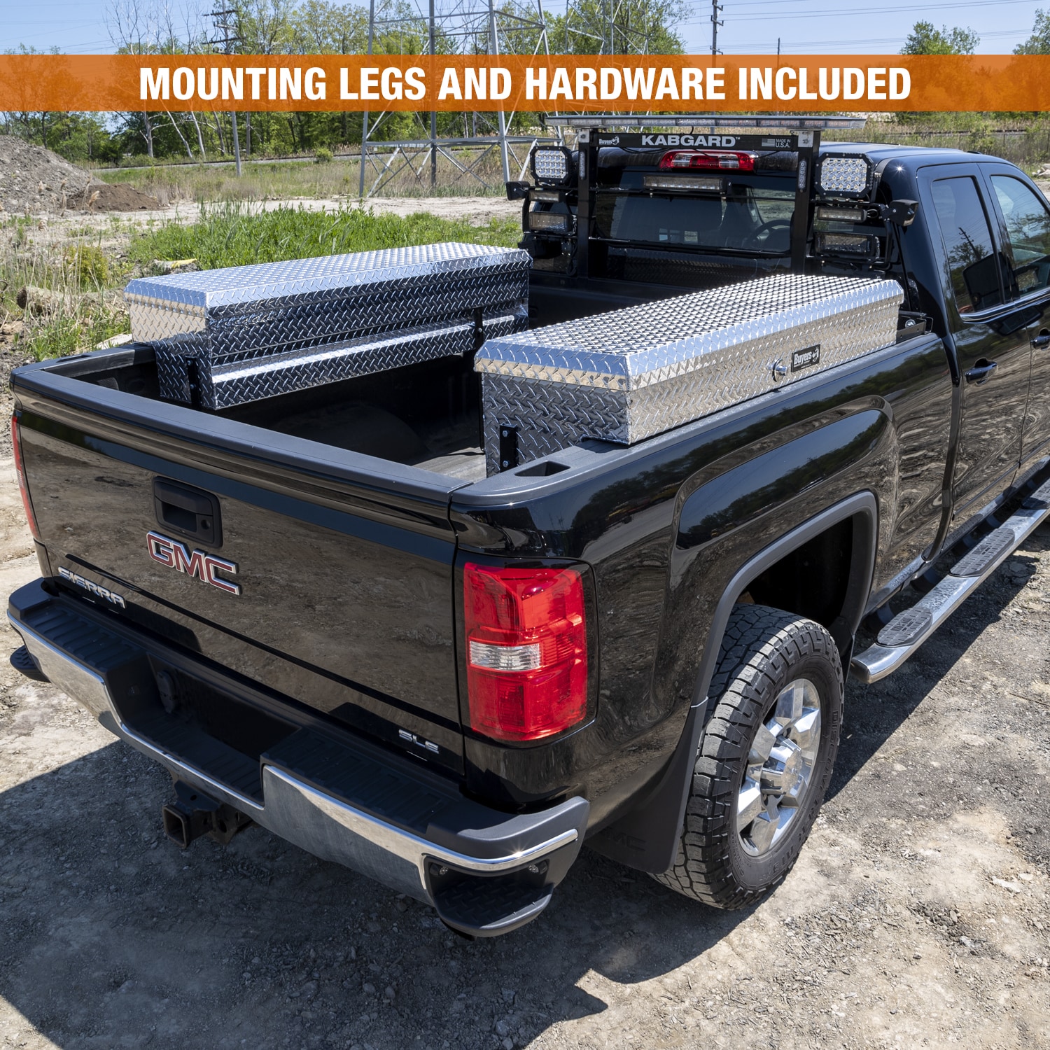 Buyers Products 51-in x 17.25-in x 15-in Diamond Tread Aluminum Side Mount  Truck Tool Box in the Truck Tool Boxes department at