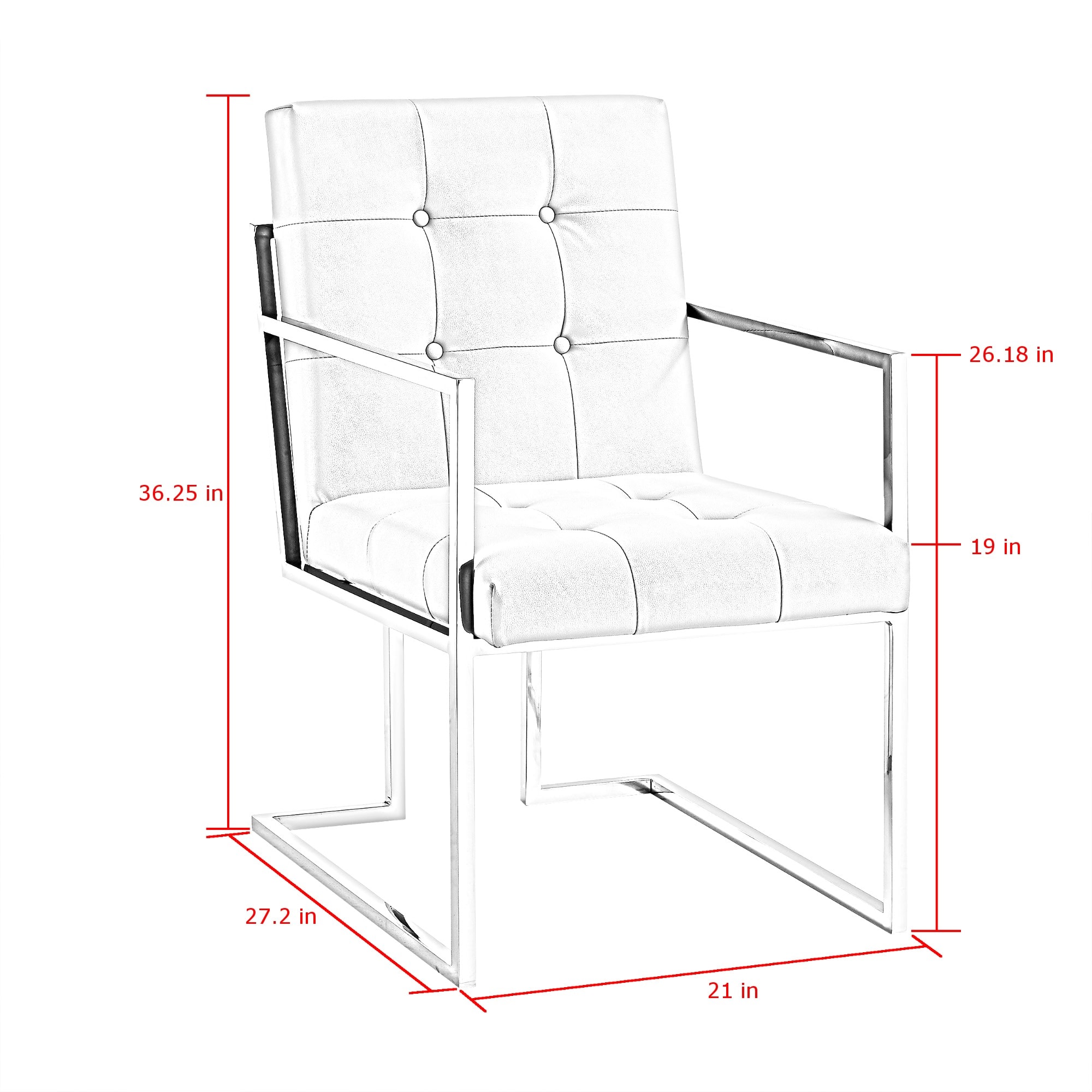 Inspired Home AD56-02BK2-LS Dining-Chairs - View #8