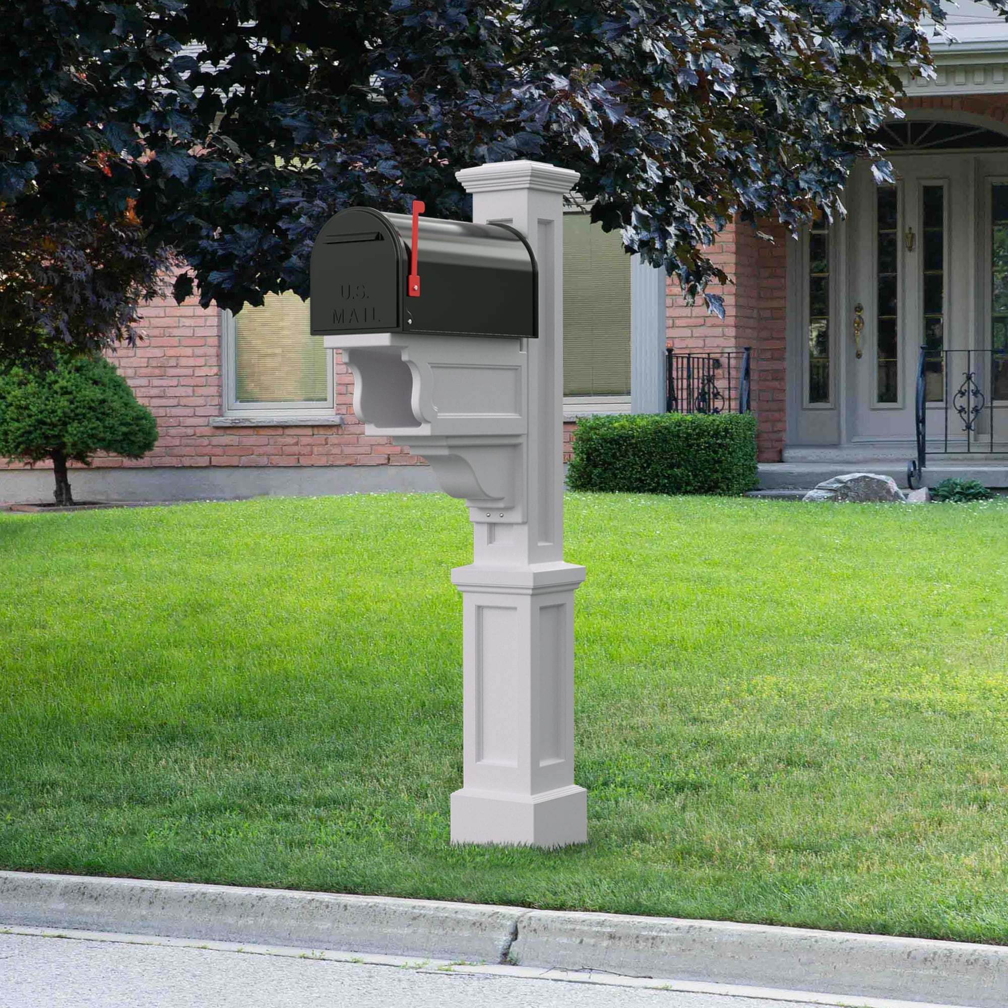 Mayne 5810-W Mailbox-Posts - View #4