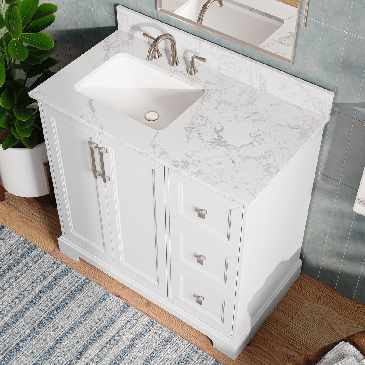 allen + roth LWS36TSVW Bath-Vanity-Combo - View #5