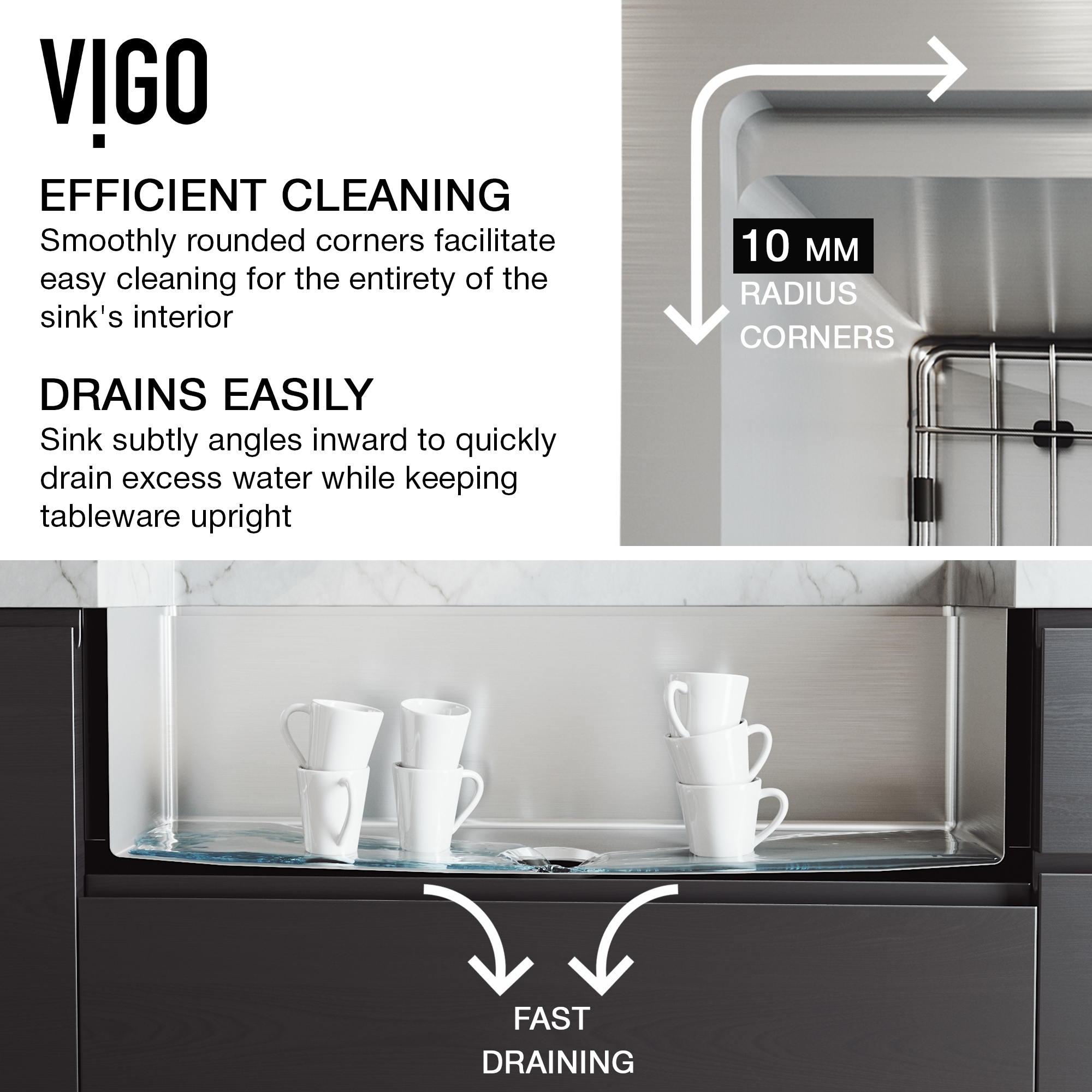 VIGO VGS3620BLSA Kitchen-Sinks - View #15