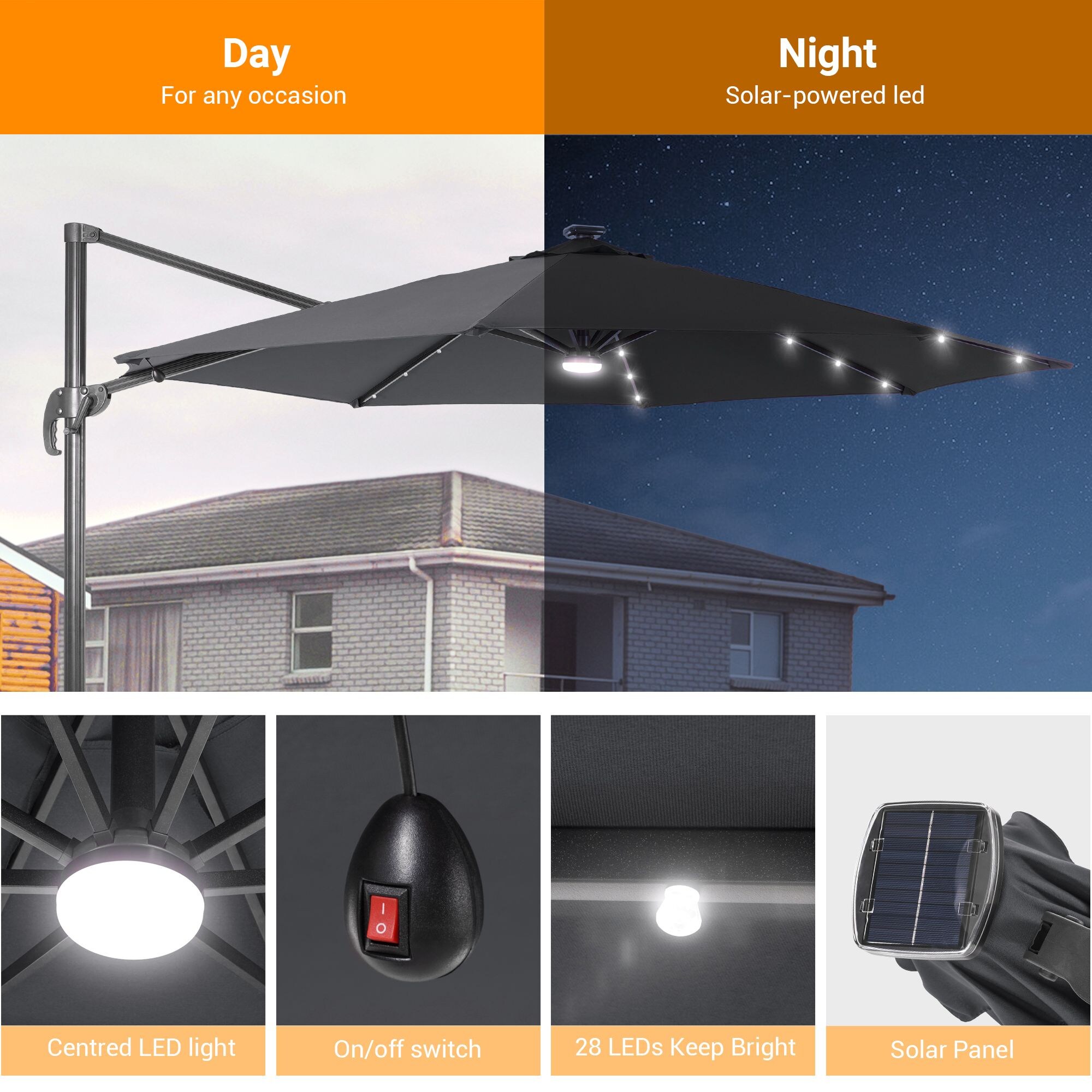 Sonkuki SD-MN12Y-LED Umbrellas-2 - View #6