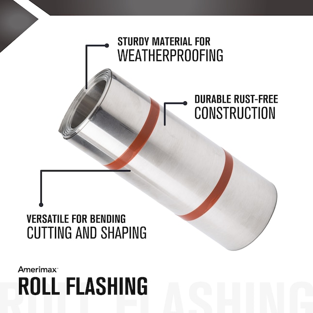 Amerimax 10-in x 50-ft Aluminum Roll Flashing Amerimax 10-in x 50-ft Aluminum Roll Flashing