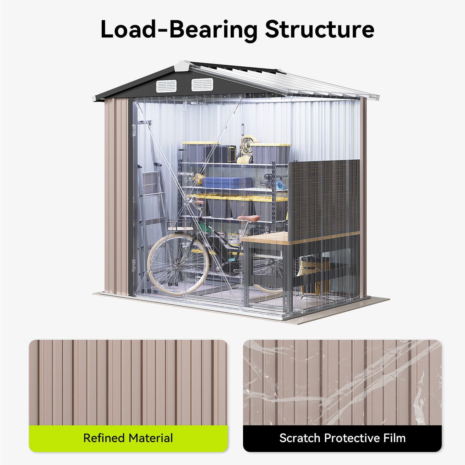 Sunmthink LS-ST-G37038-0604BR Metal-Storage-Buildings-Sheds - View #9
