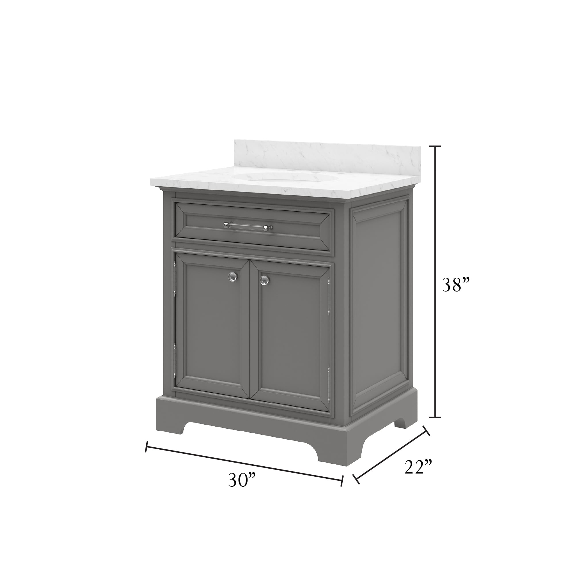 Water Creation DERBY30GB Bath-Vanity-Combo - View #10