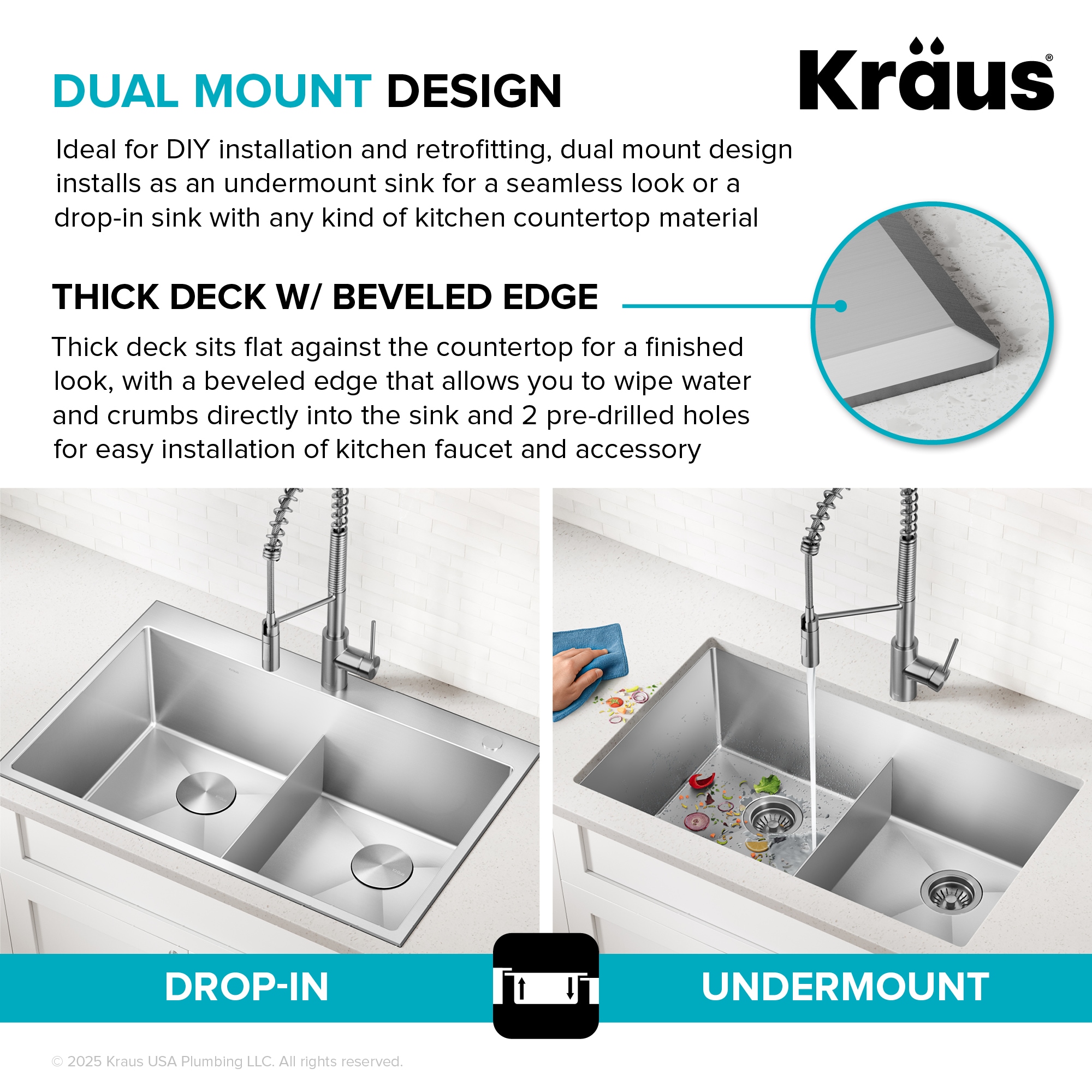 Kraus KHT302-33 Kitchen-Sinks - View #9
