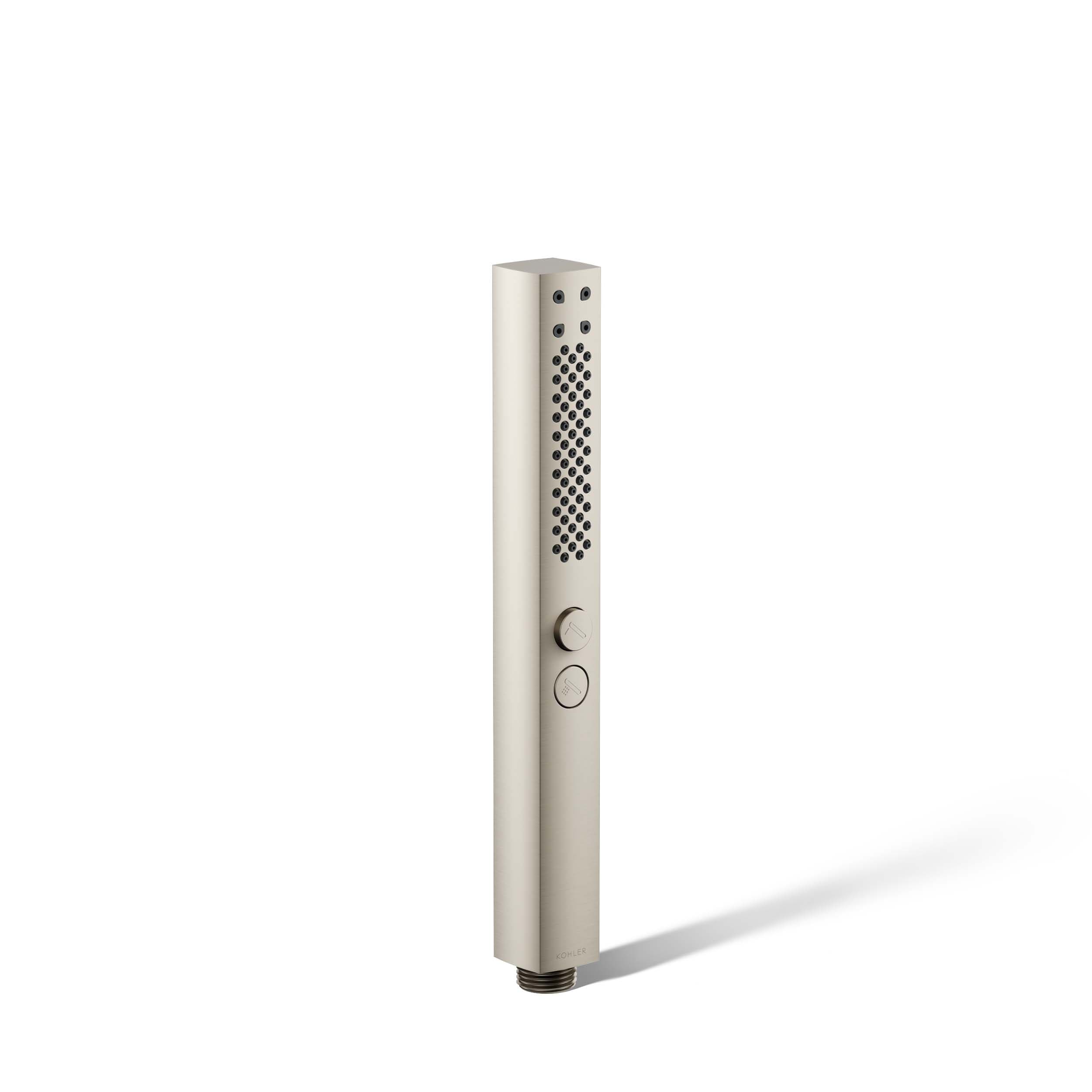 KOHLER K-21336-BN Shift+ 2.0 -Spray Vibrant Brushed Nickel 1.1875-in Round Handheld Shower Head 2.5 GPM