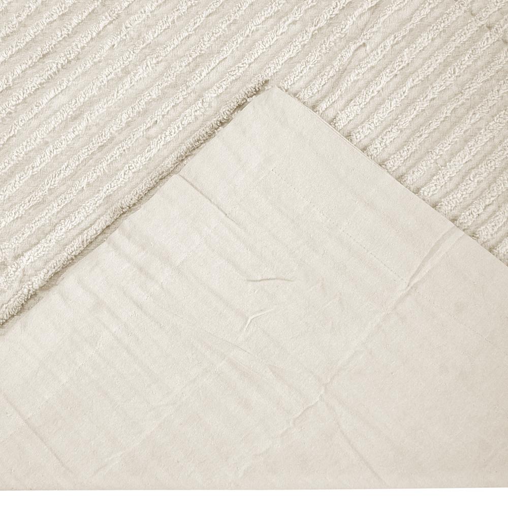 Ivory Cotton Chenille Tufted Euro Sham