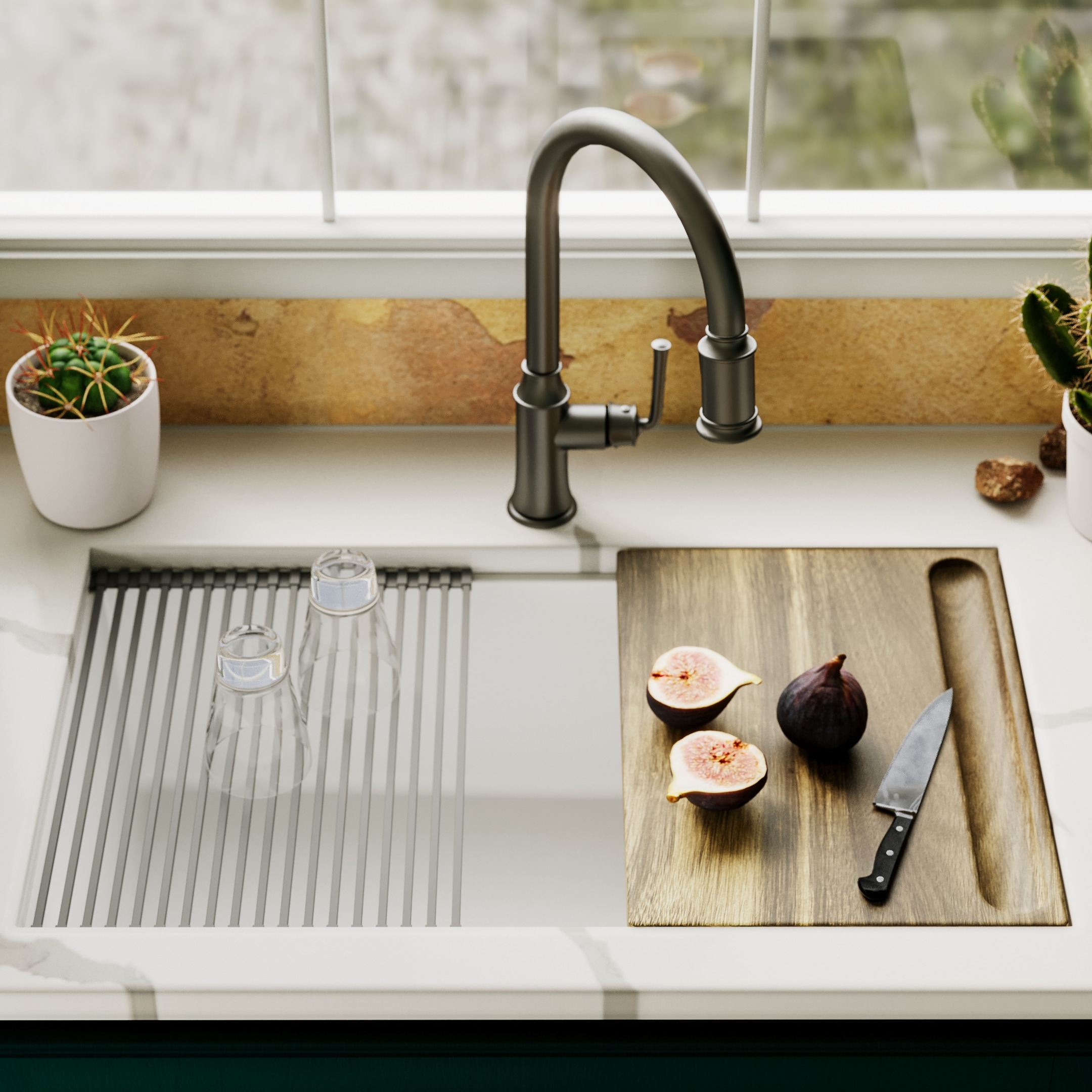 Karran GU1070WHT Kitchen-Sinks - View #3