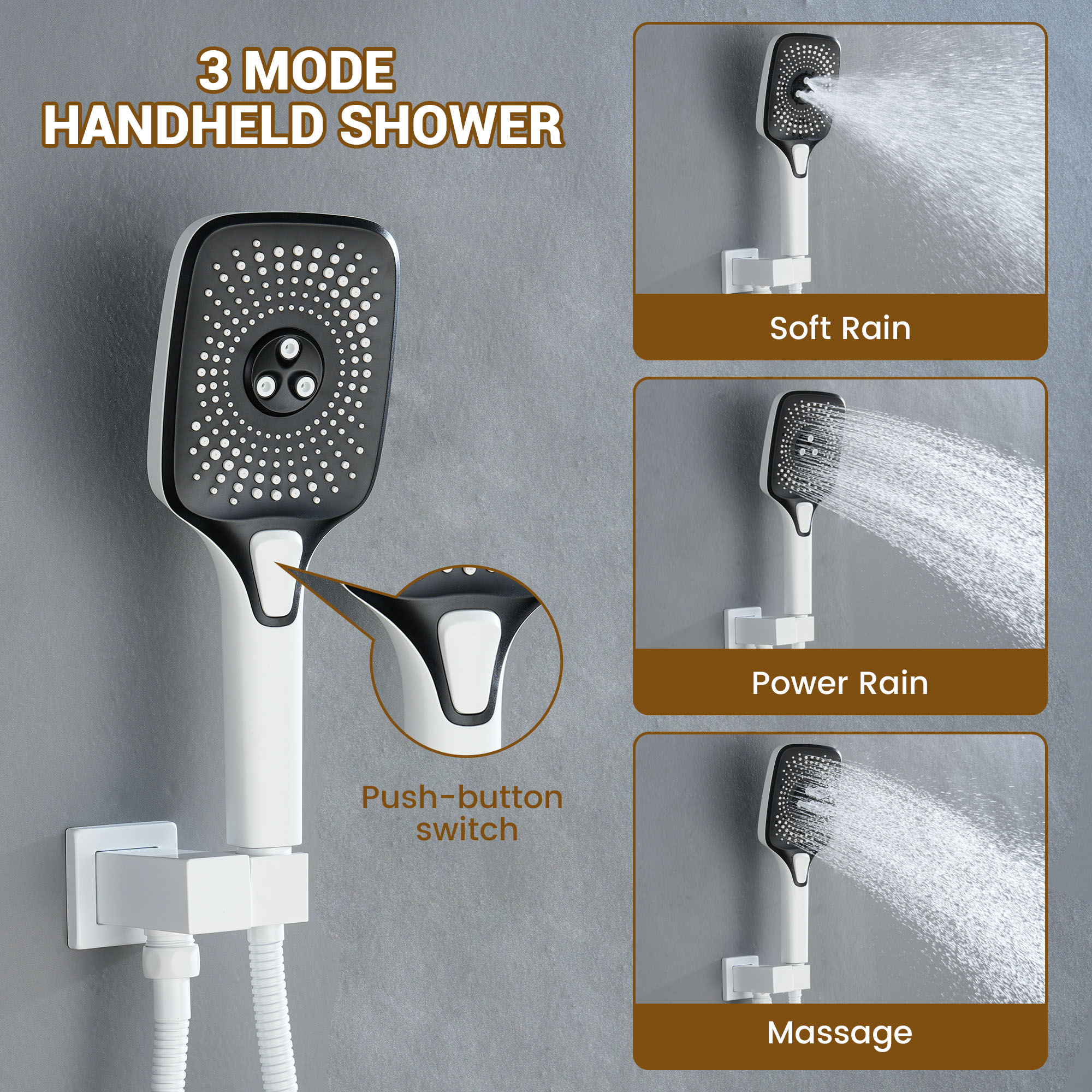 CASAINC CA-A4341-MW Showerhead-Bar-Panels - View #6