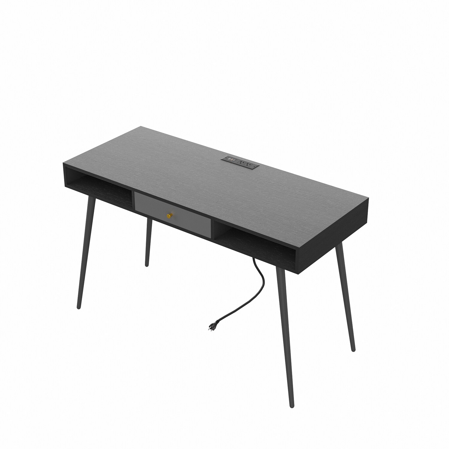 SINOFURN 46.8-in Black Rustic Standing Desk in the Desks department at ...