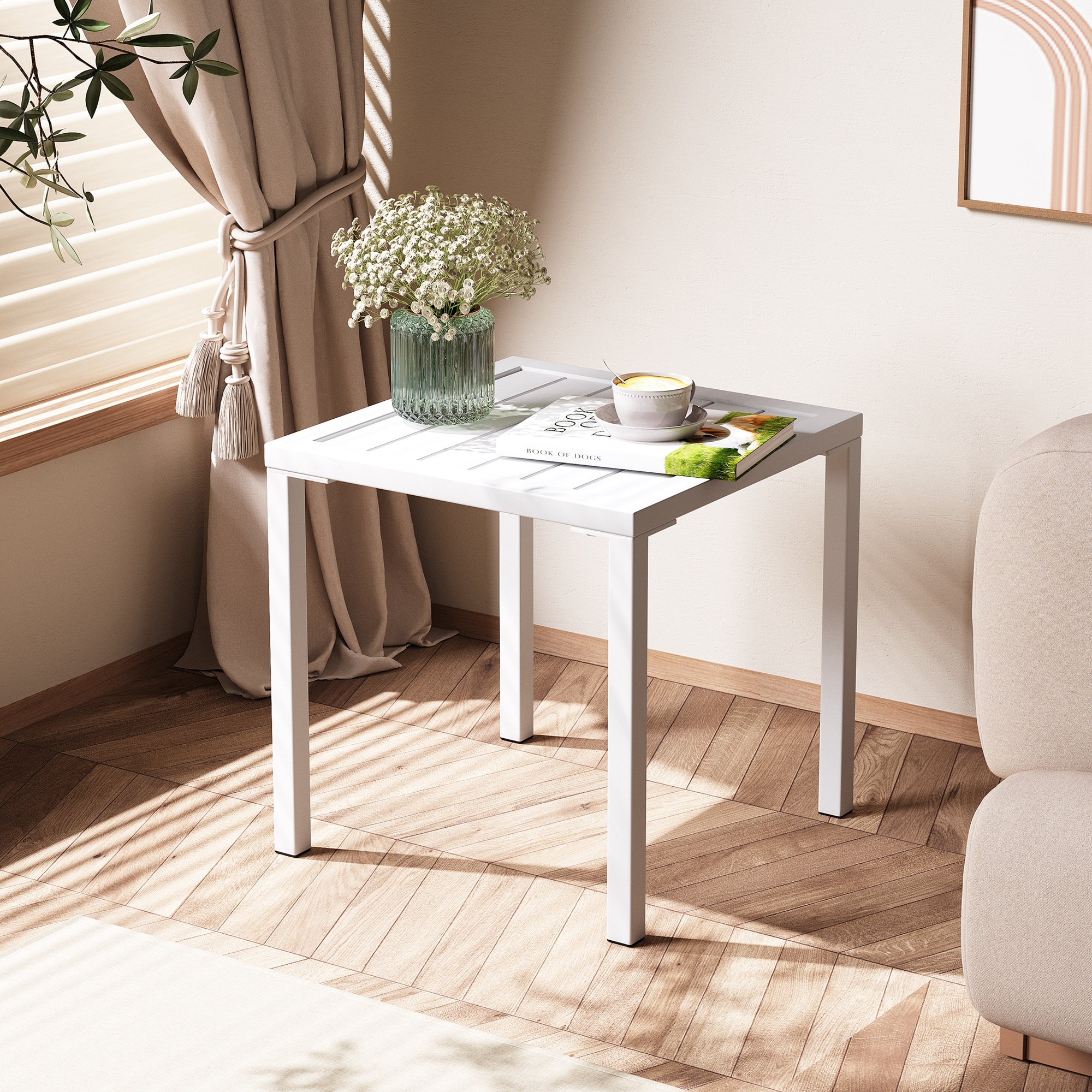 Crestlive Products CL-TB006WHT Patio-Tables - View #7