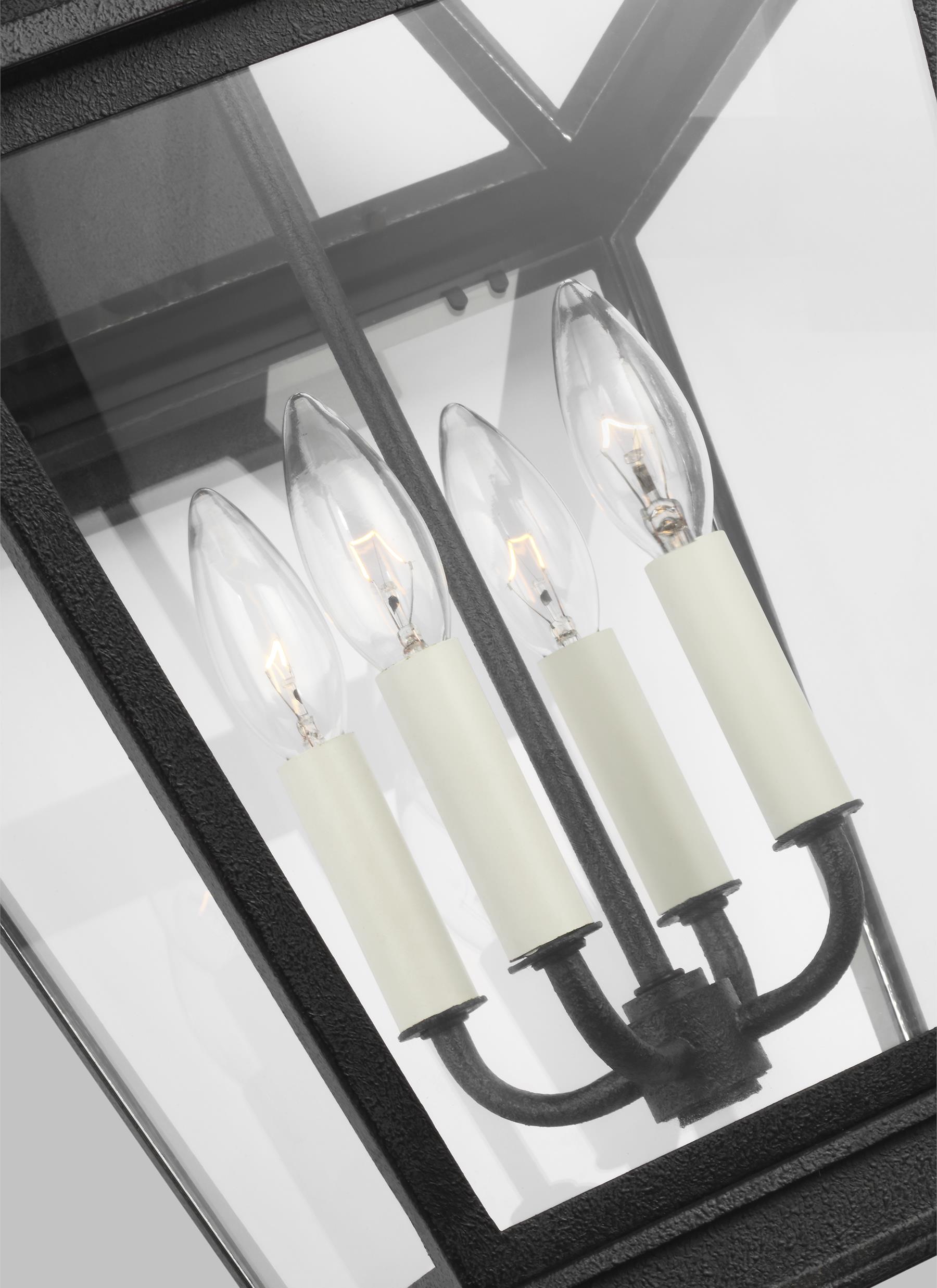 Falmouth Dark Weathered Zinc 4-Light Outdoor Wall Lantern