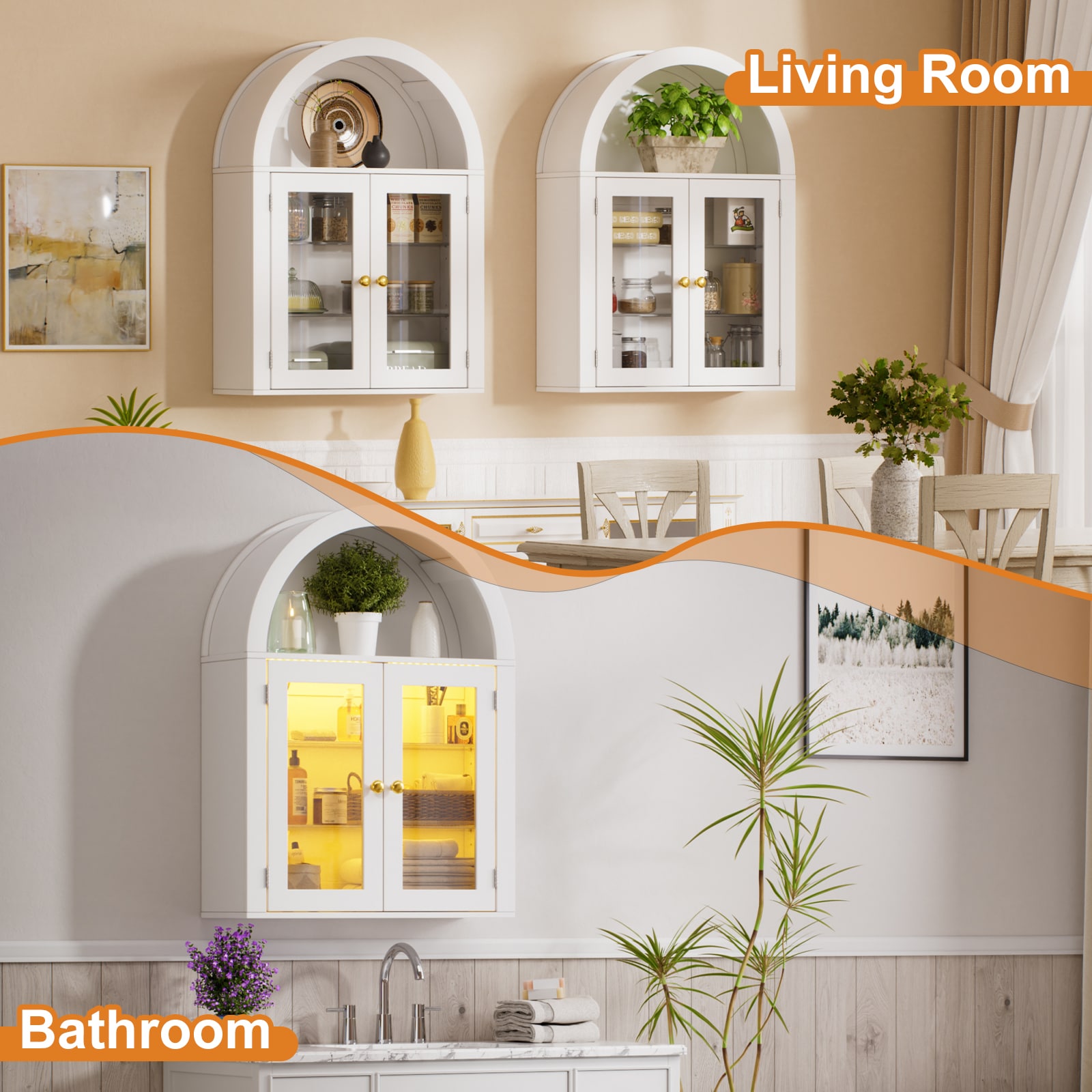 PAKASEPT TTB1017-SNWWXY0508 Bathroom-Wall-Cabinets - View #6