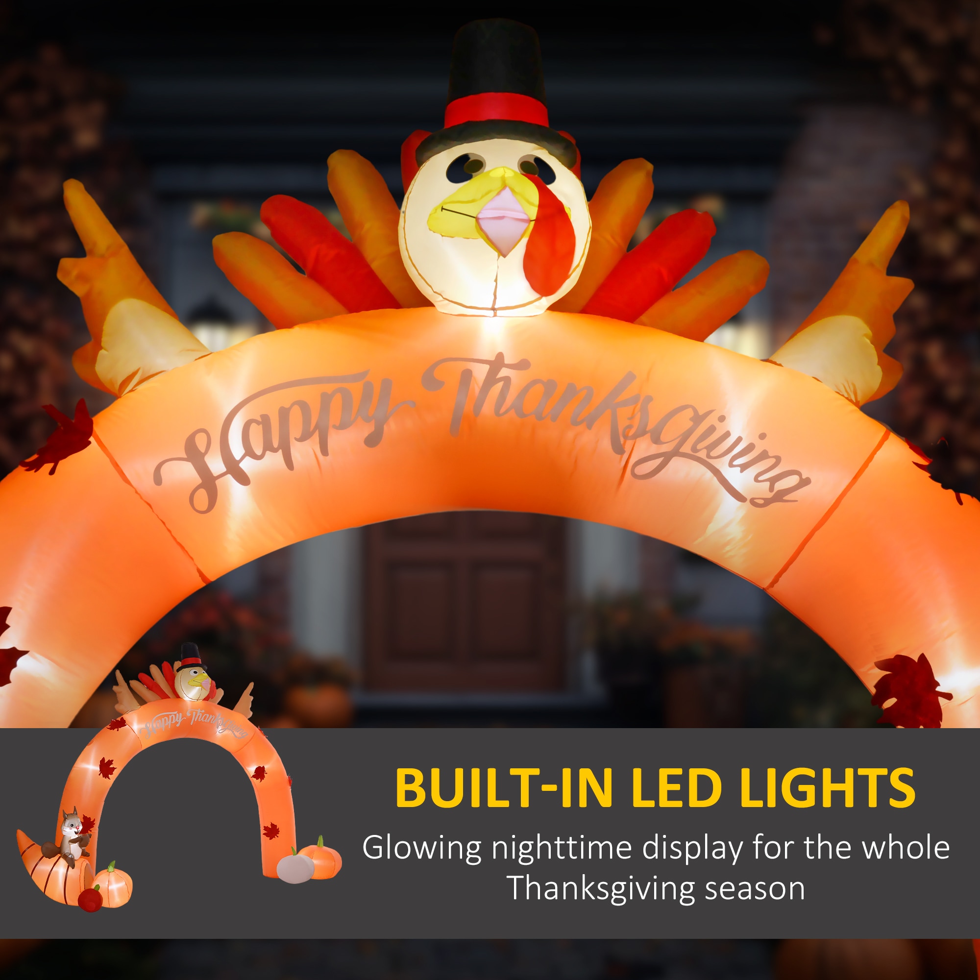 WELLFOR HYG24090US Outdoor-Thanksgiving-Decor - View #5