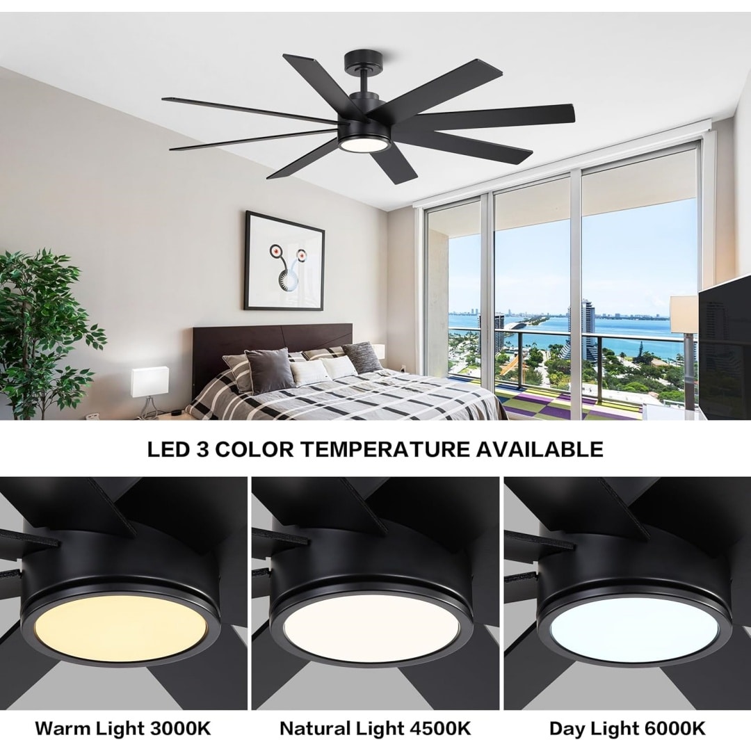 MLIAN WBCF-BS287-BK Ceiling-Fans - View #3