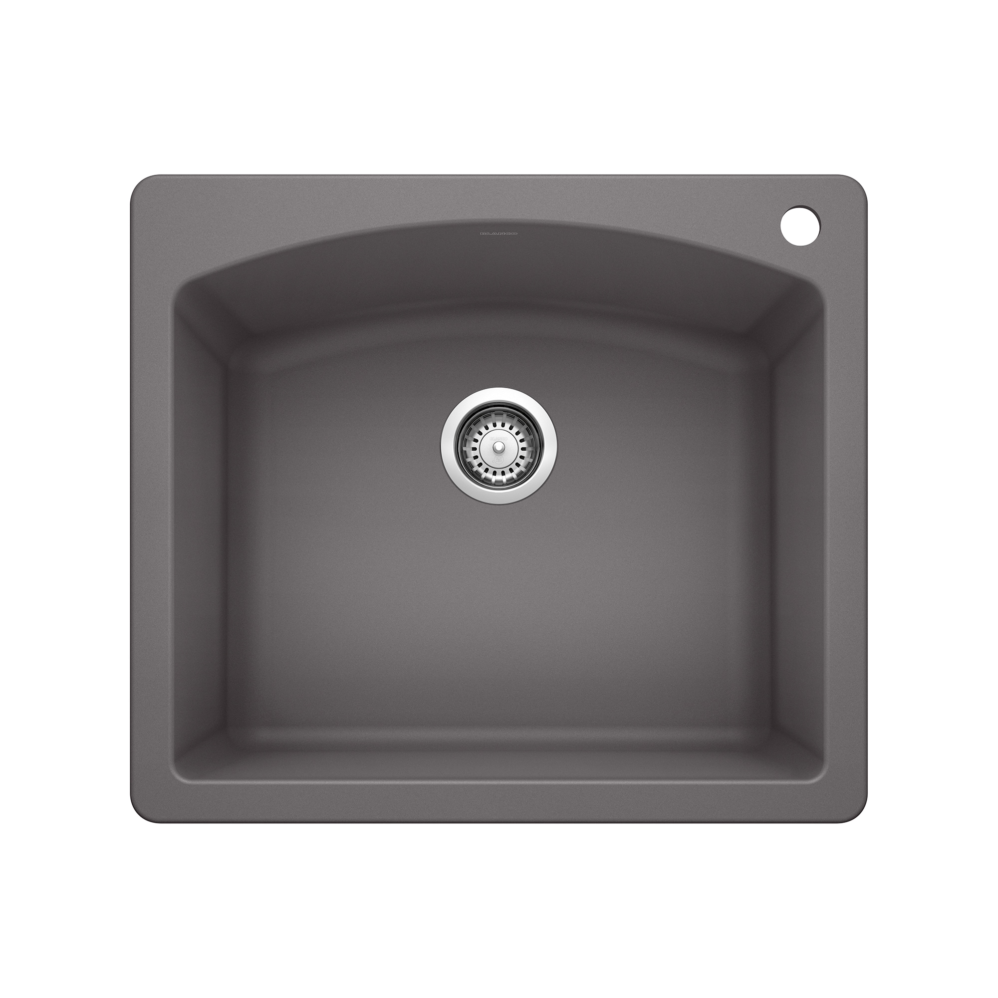 BLANCO 441463 Diamond Silgranit Dual-mount 25-Inches x 22-Inches Granite Single bowl 1-Hole Kitchen Sink