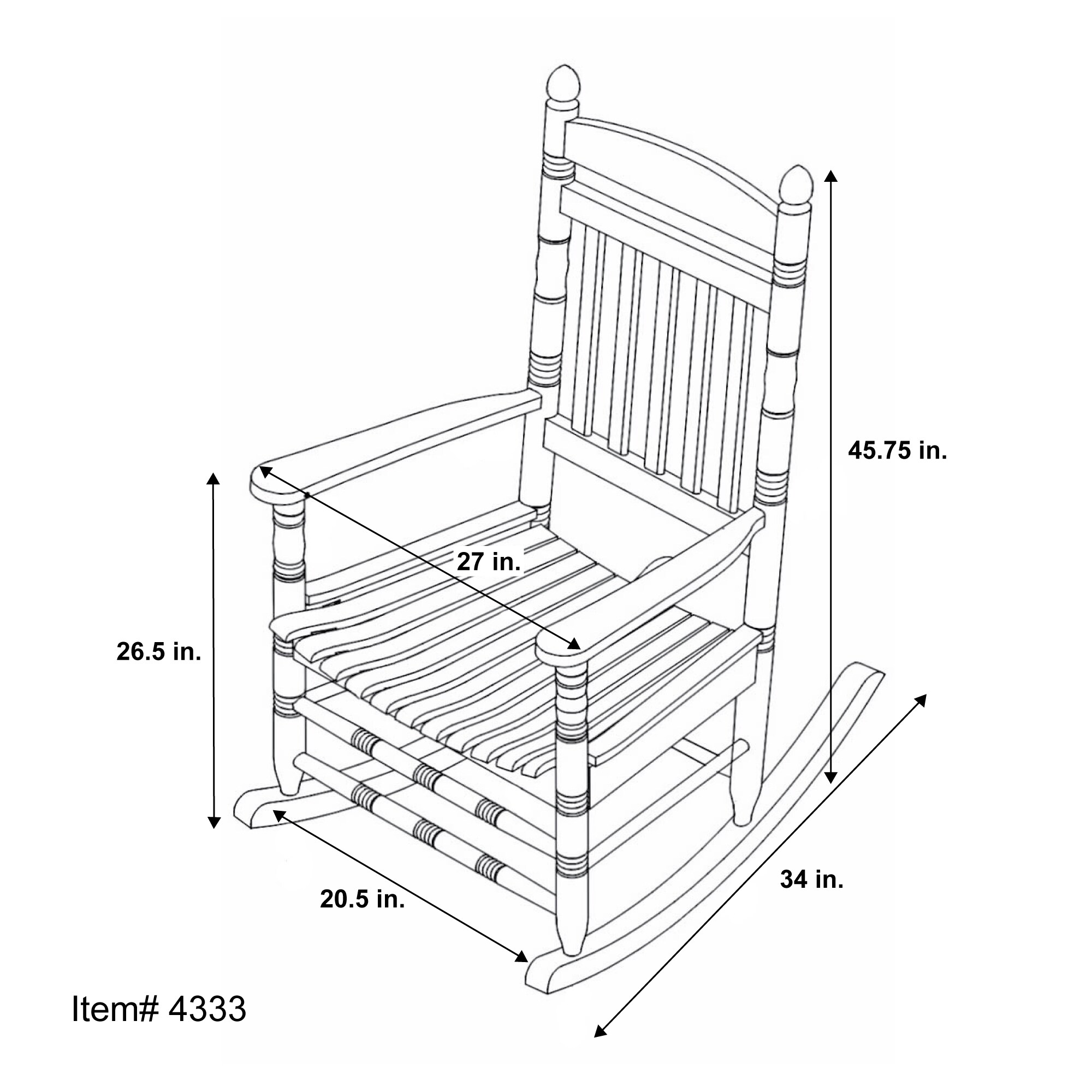 Shine Company 4333OA Patio-Chairs - View #6
