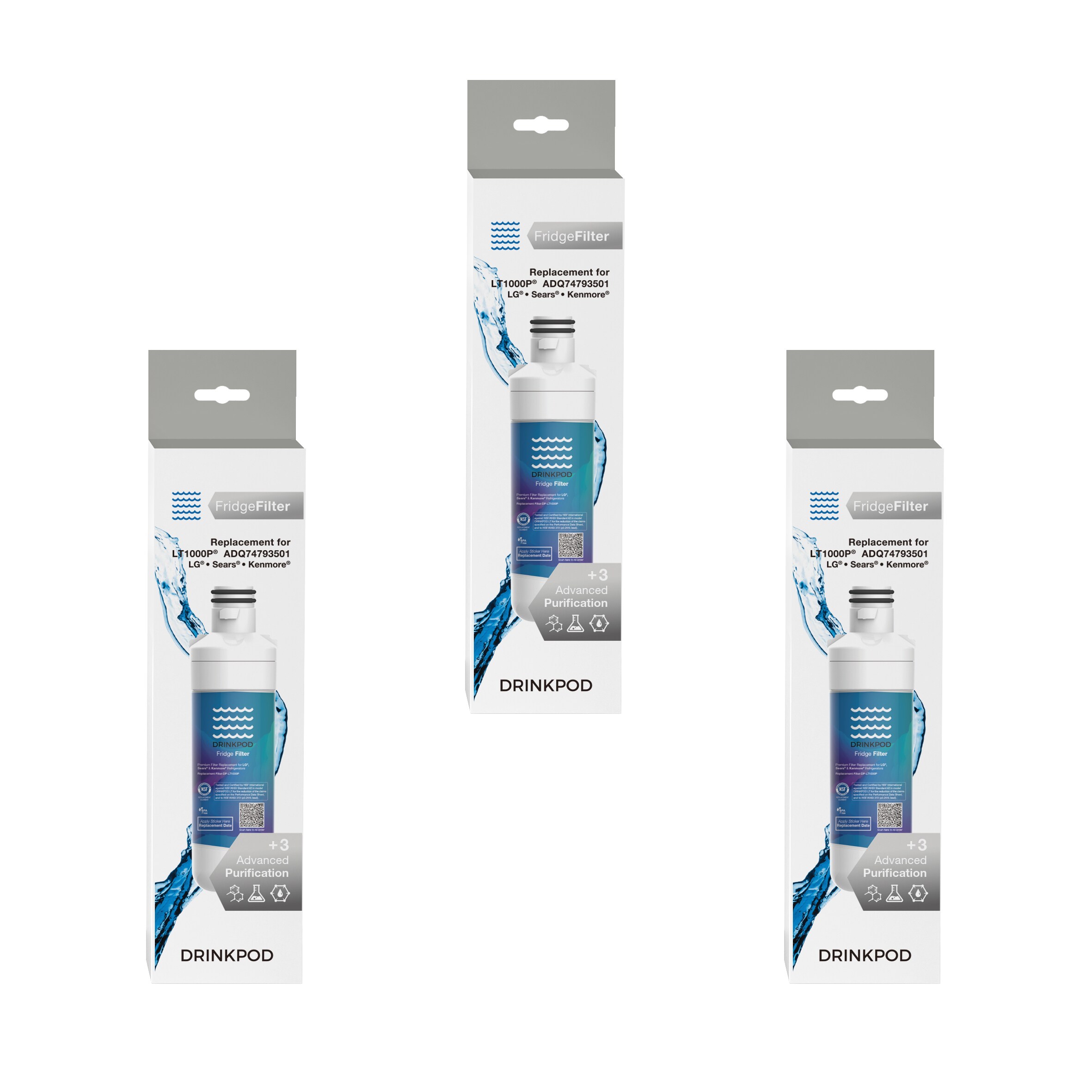 Drinkpod DP-LT1000P-3P Refrigerator-Water-Filters - View #2
