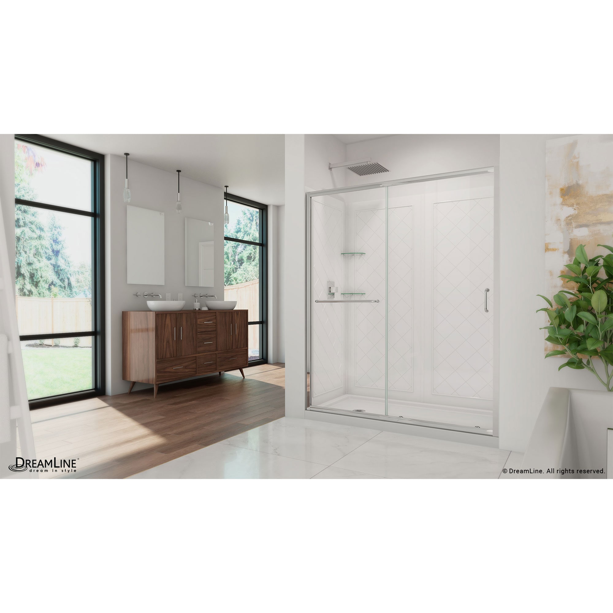 DreamLine DL-6117L-01CL Alcove-Shower-Kit - View #3