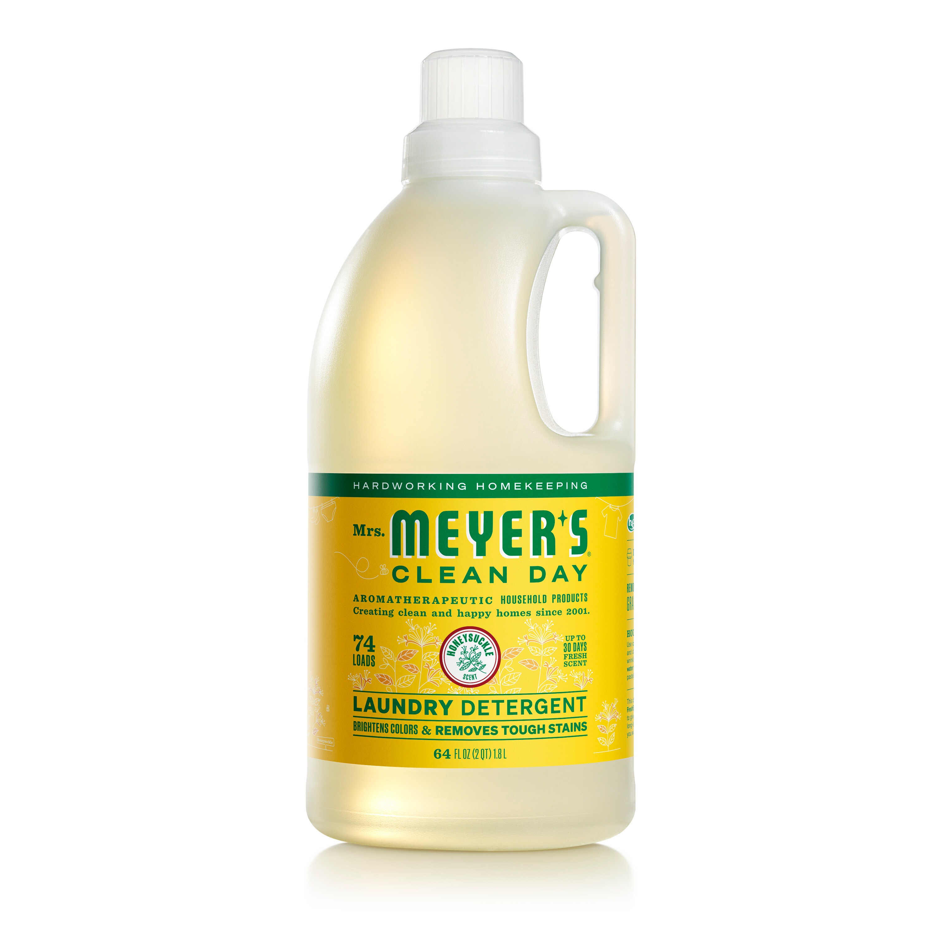 MRS MEYERS CLEAN DAY Honeysuckle HE Laundry Detergent 74 Loads 64 -fl oz #369506